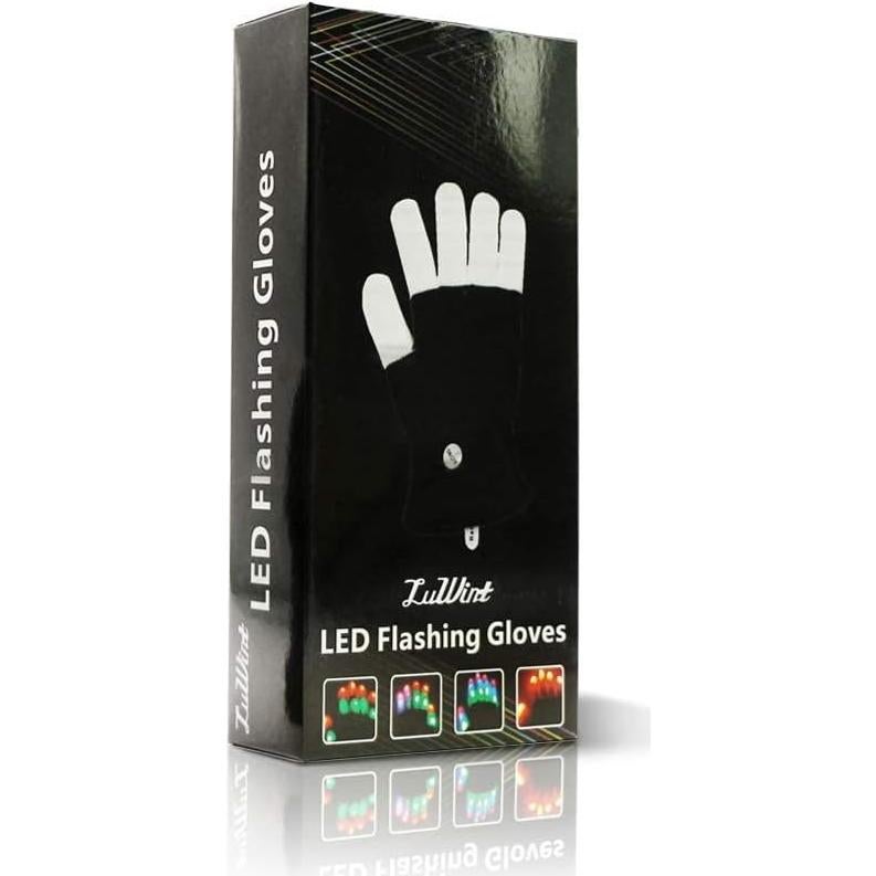 Guantes LED Luwint Iluminados para Fiestas - 6 Modos de Luz