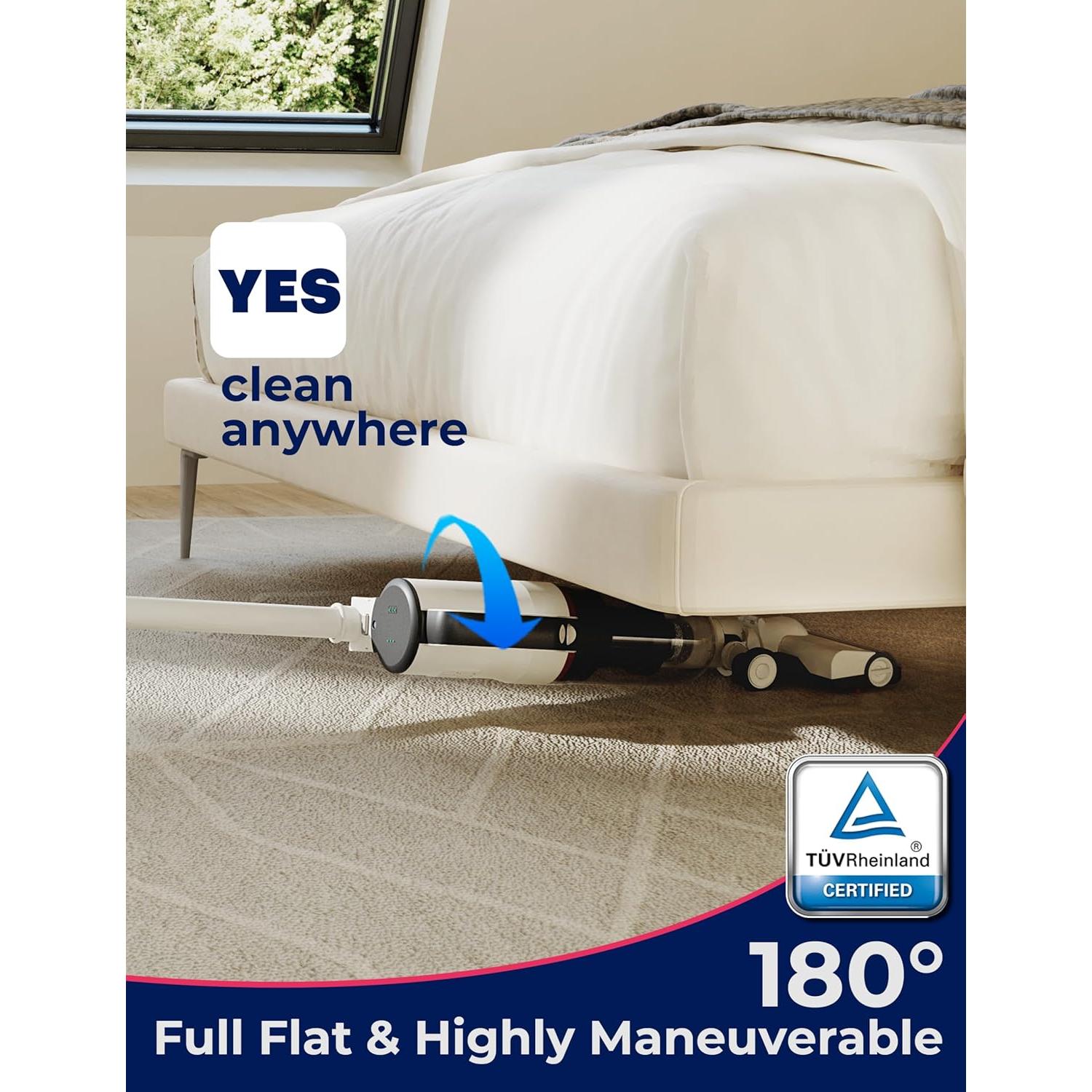 Aspiradora de varilla inalámbrica Roomie Tec L80, 2 en 1, HEPA