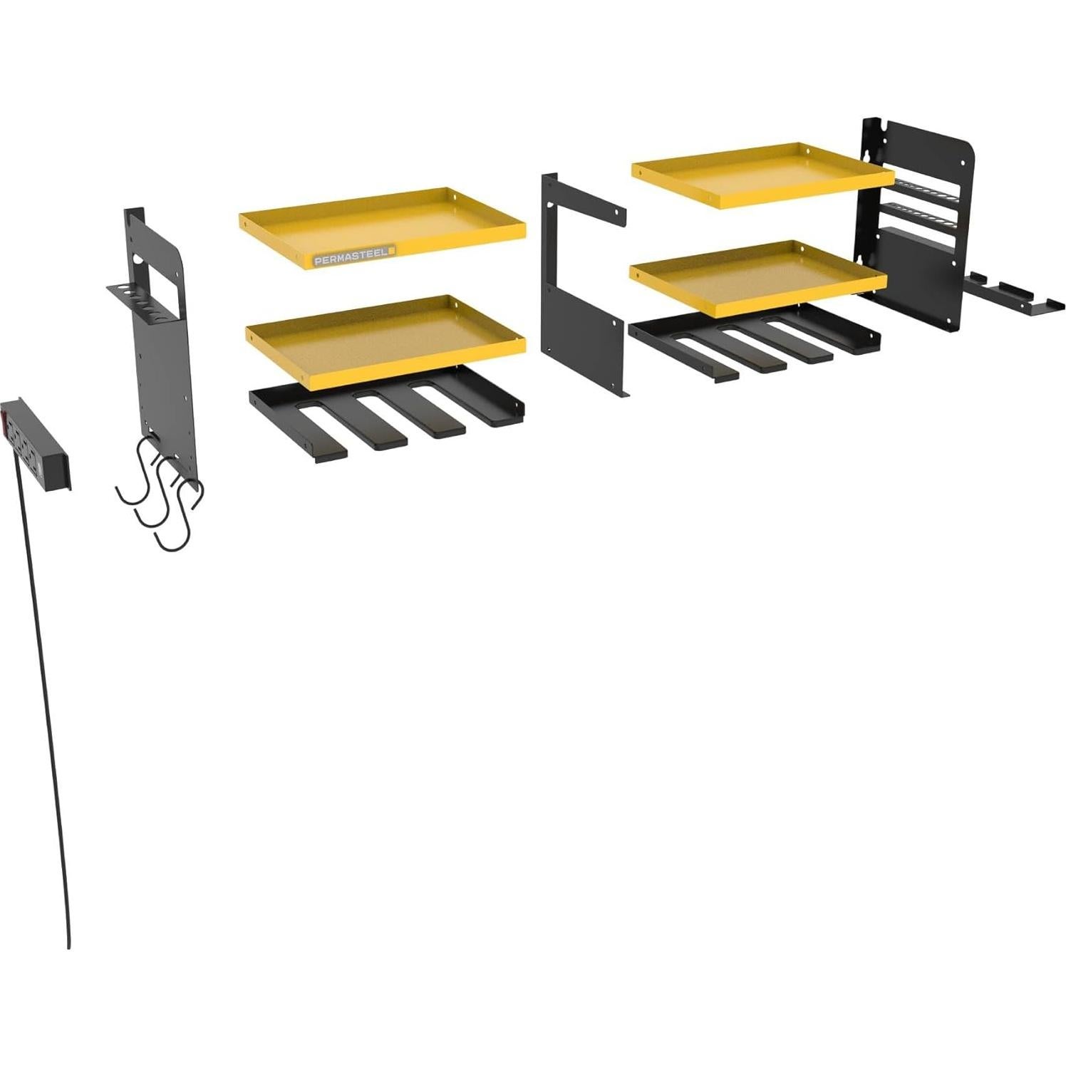 Organizador de Herramientas de Pared Permasteel Amarillo 68 kg