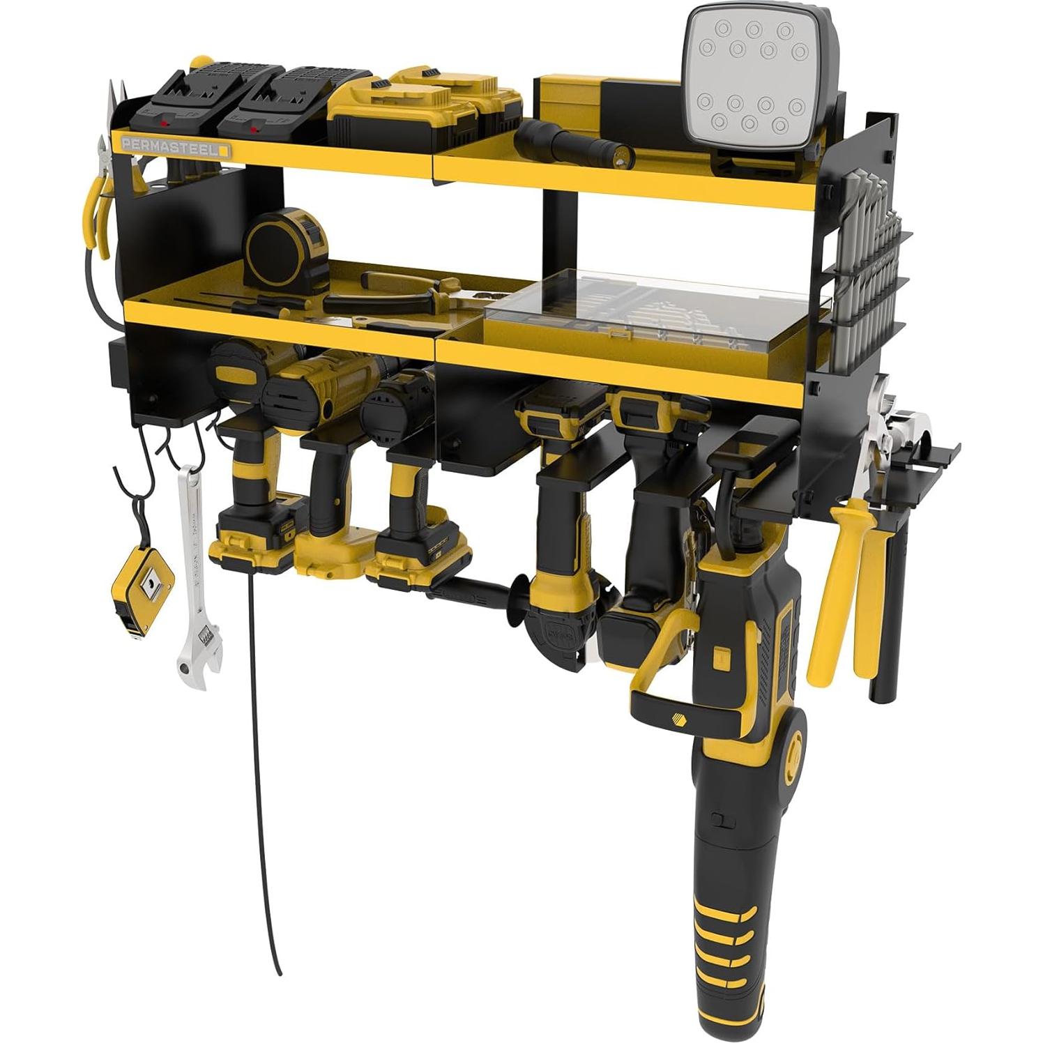 Organizador de Herramientas de Pared Permasteel Amarillo 68 kg