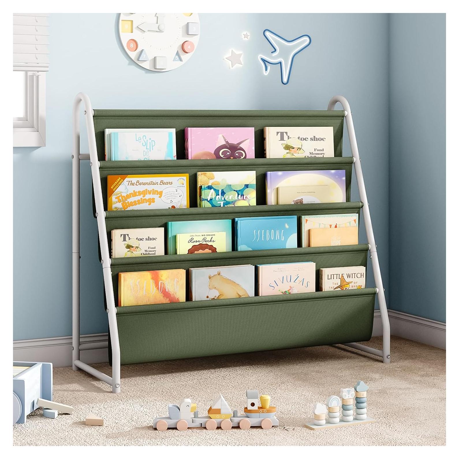 Estantería de Libros para Niños Tatub 4 Niveles Verde