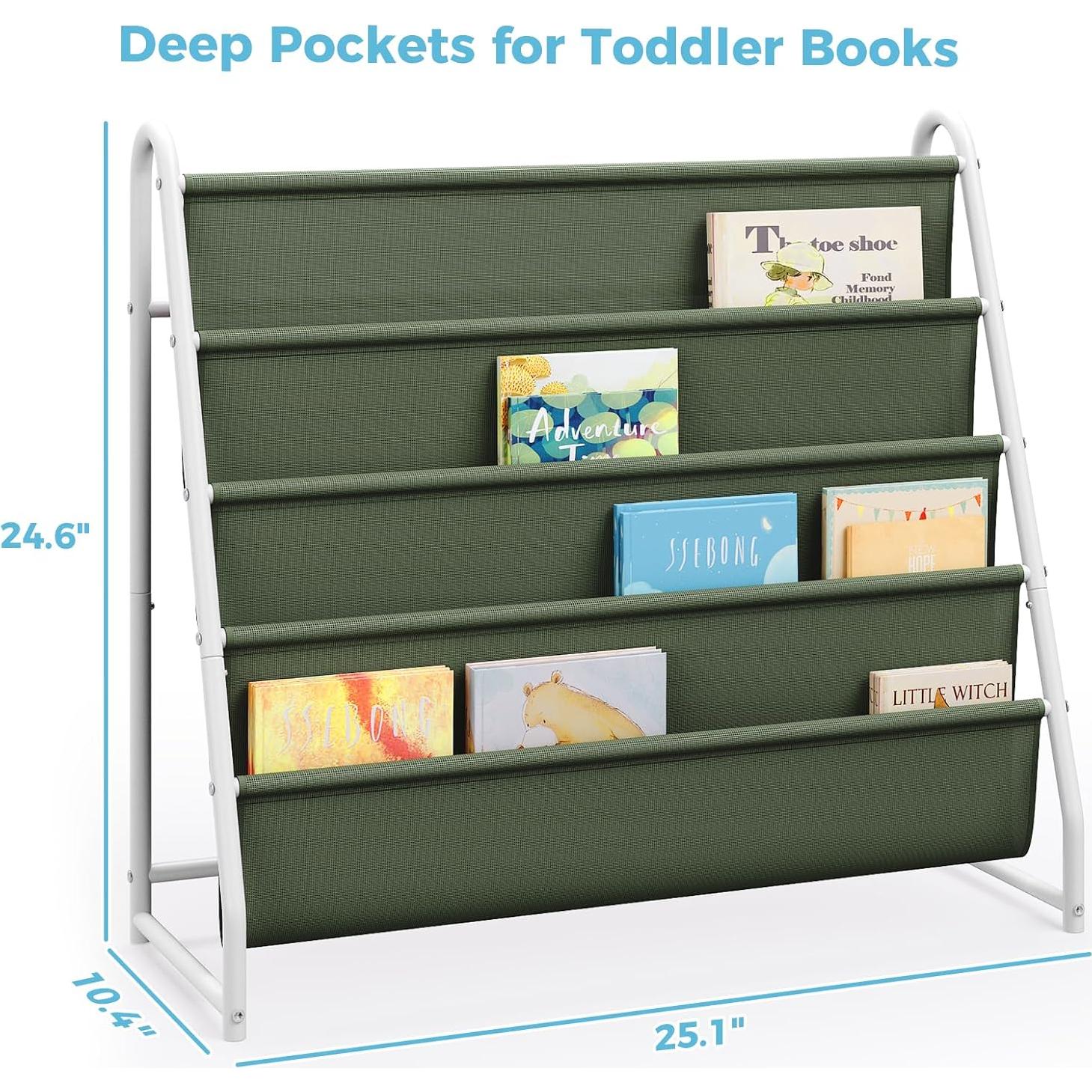 Estantería de Libros para Niños Tatub 4 Niveles Verde