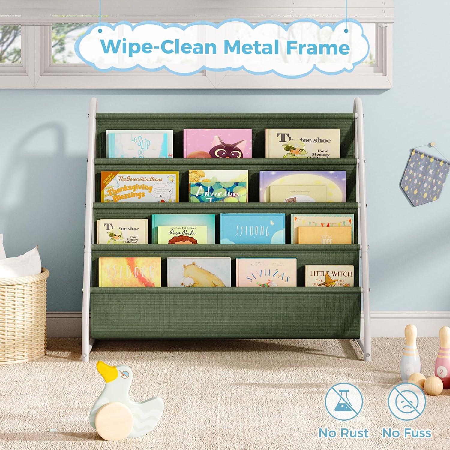 Estantería de Libros para Niños Tatub 4 Niveles Verde