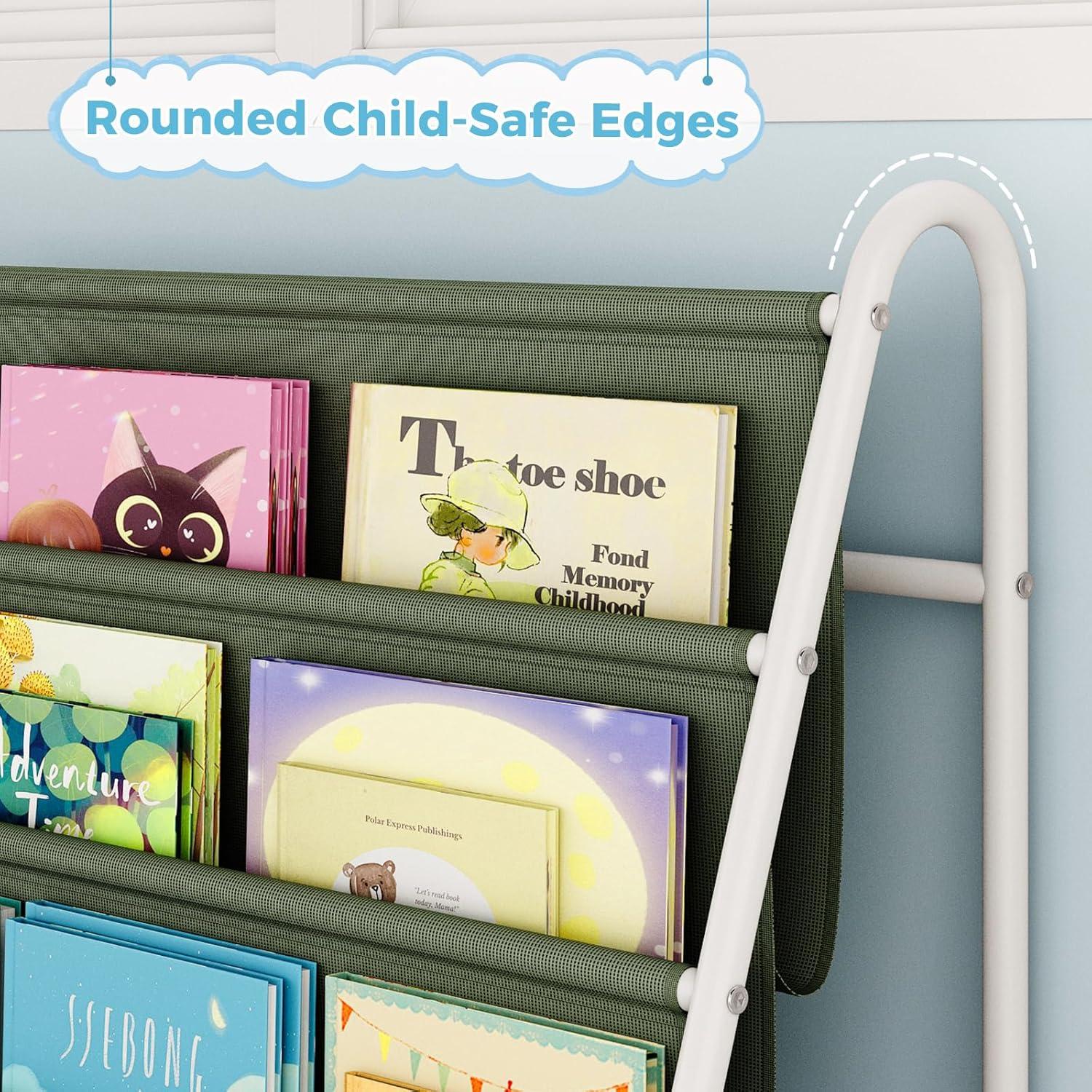 Estantería de Libros para Niños Tatub 4 Niveles Verde