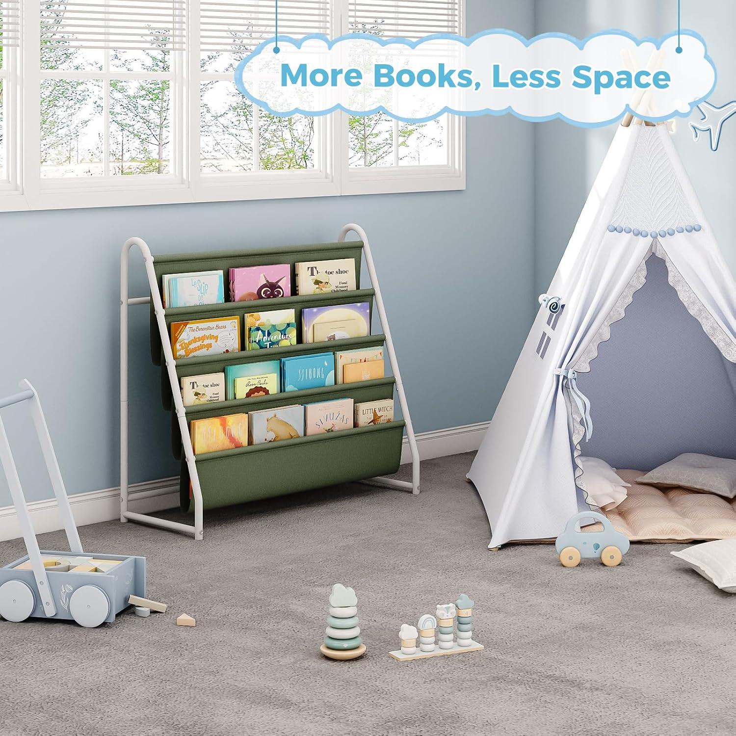 Estantería de Libros para Niños Tatub 4 Niveles Verde