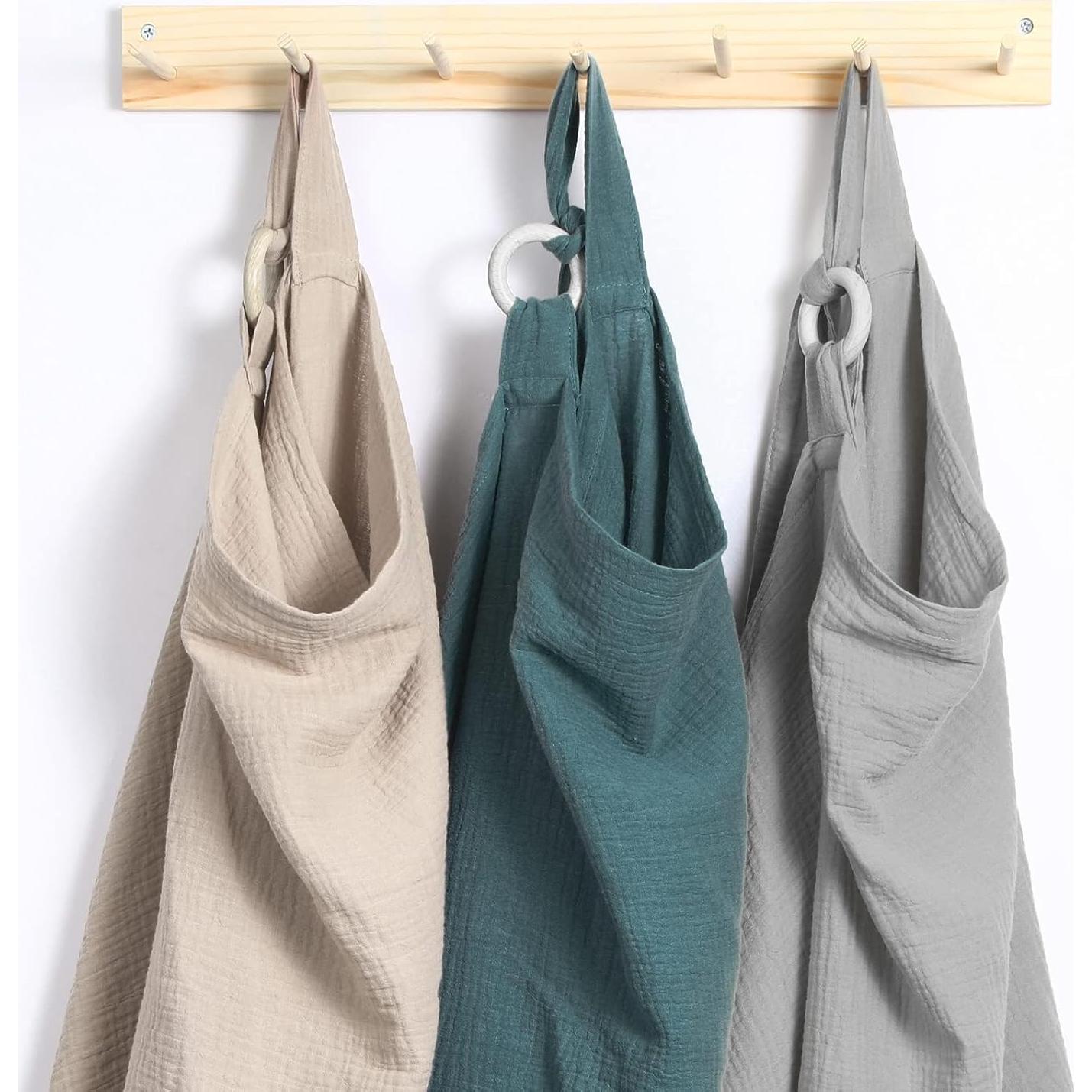 Cubierta de Lactancia Treela 3 Pcs Muselina Algodón 100x62cm