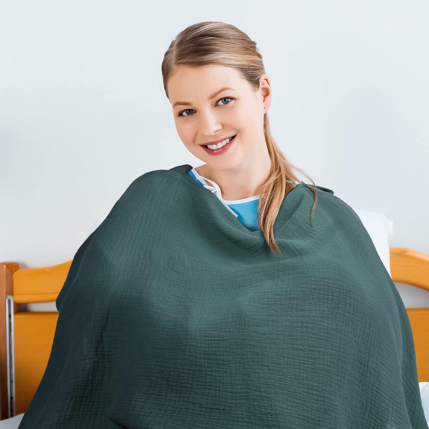 Cubierta de Lactancia Treela 3 Pcs Muselina Algodón 100x62cm