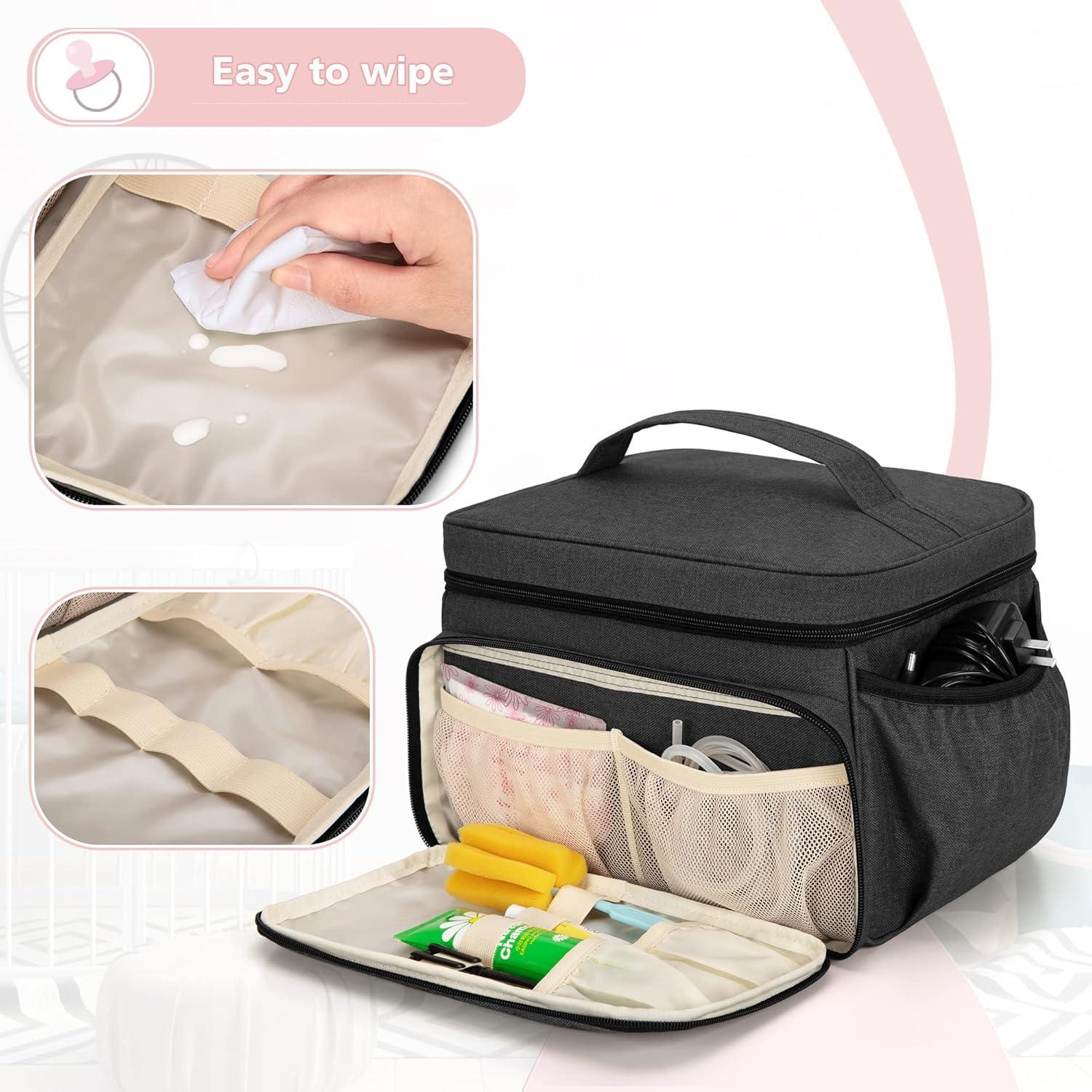 Bolsa para Extractor de Leche Luxja Negra Compatible con Spectra S1/S2