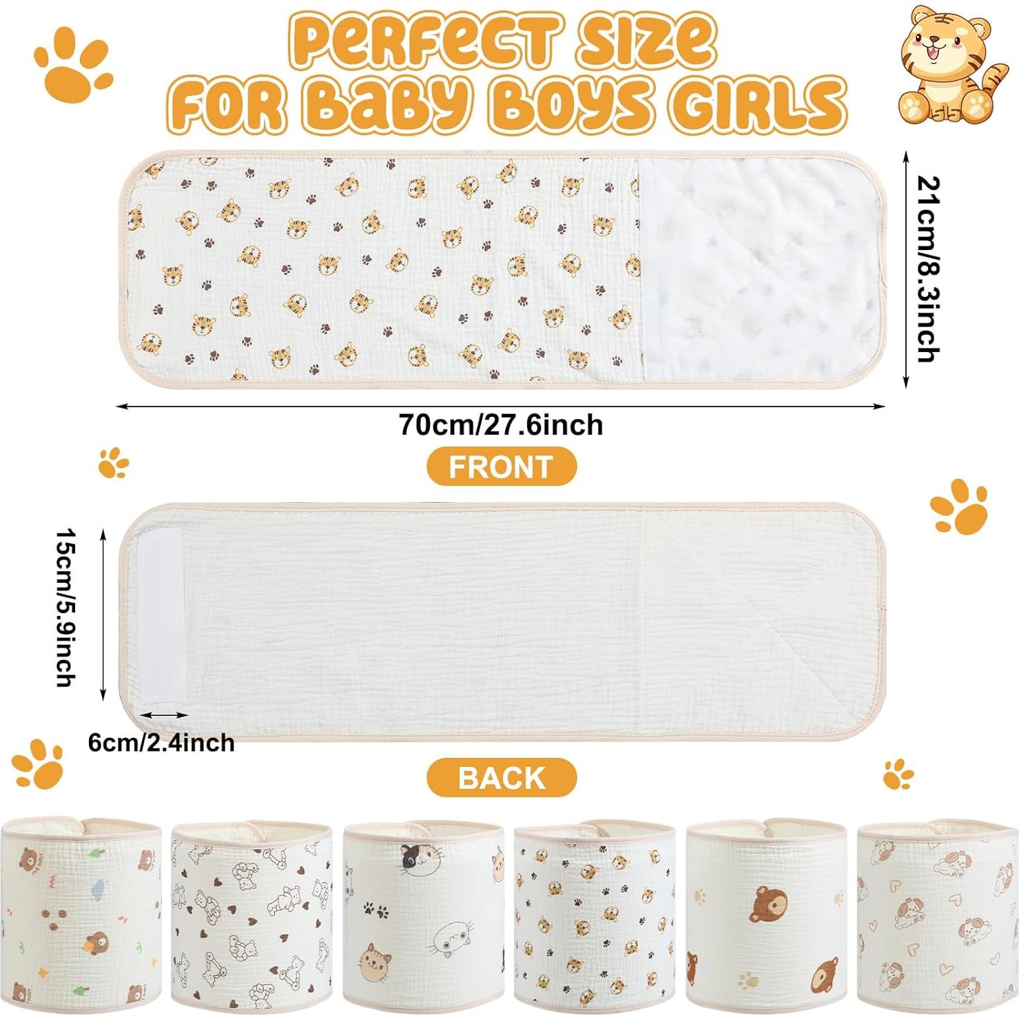 6 Bandas Ajustables para Envolver Bebés Funnysoft - Algodón