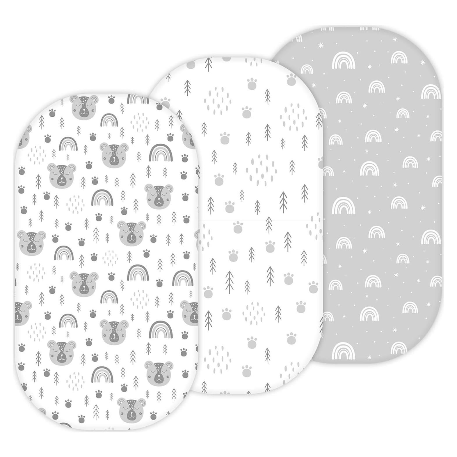 Sábanas para Cuna Tansy Panda 3PC 76.2x45.7cm Suaves Unisex