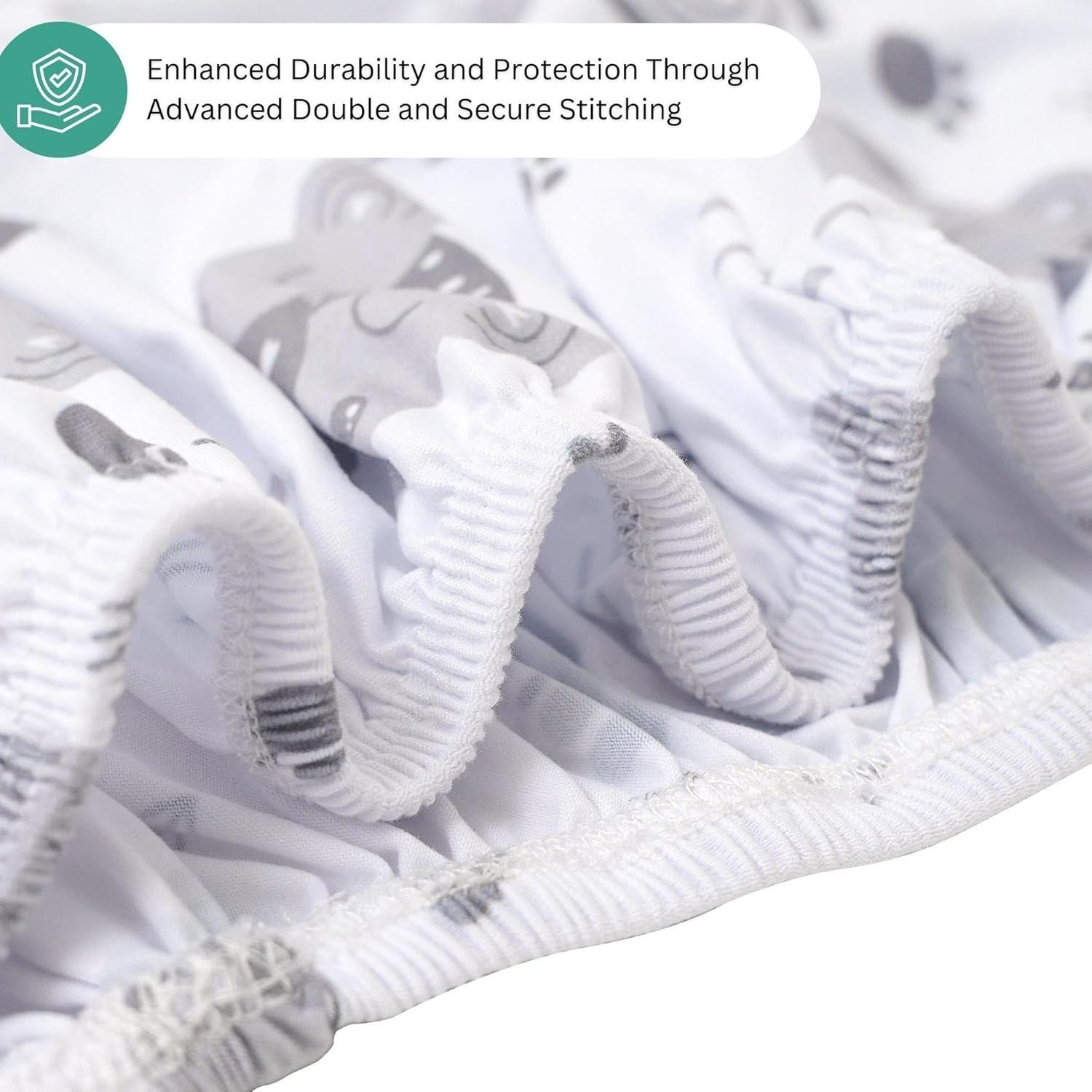 Sábanas para Cuna Tansy Panda 3PC 76.2x45.7cm Suaves Unisex