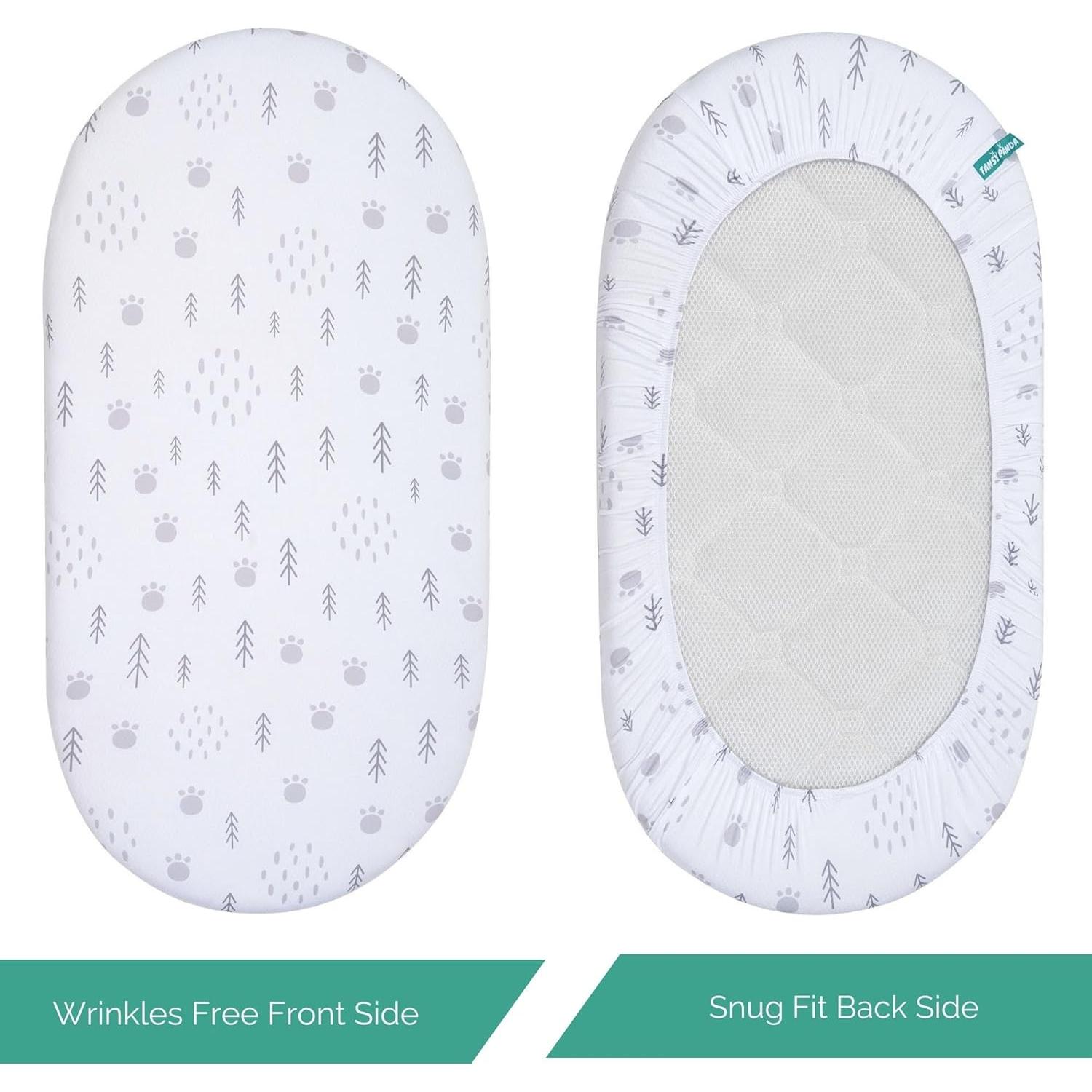 Sábanas para Cuna Tansy Panda 3PC 76.2x45.7cm Suaves Unisex