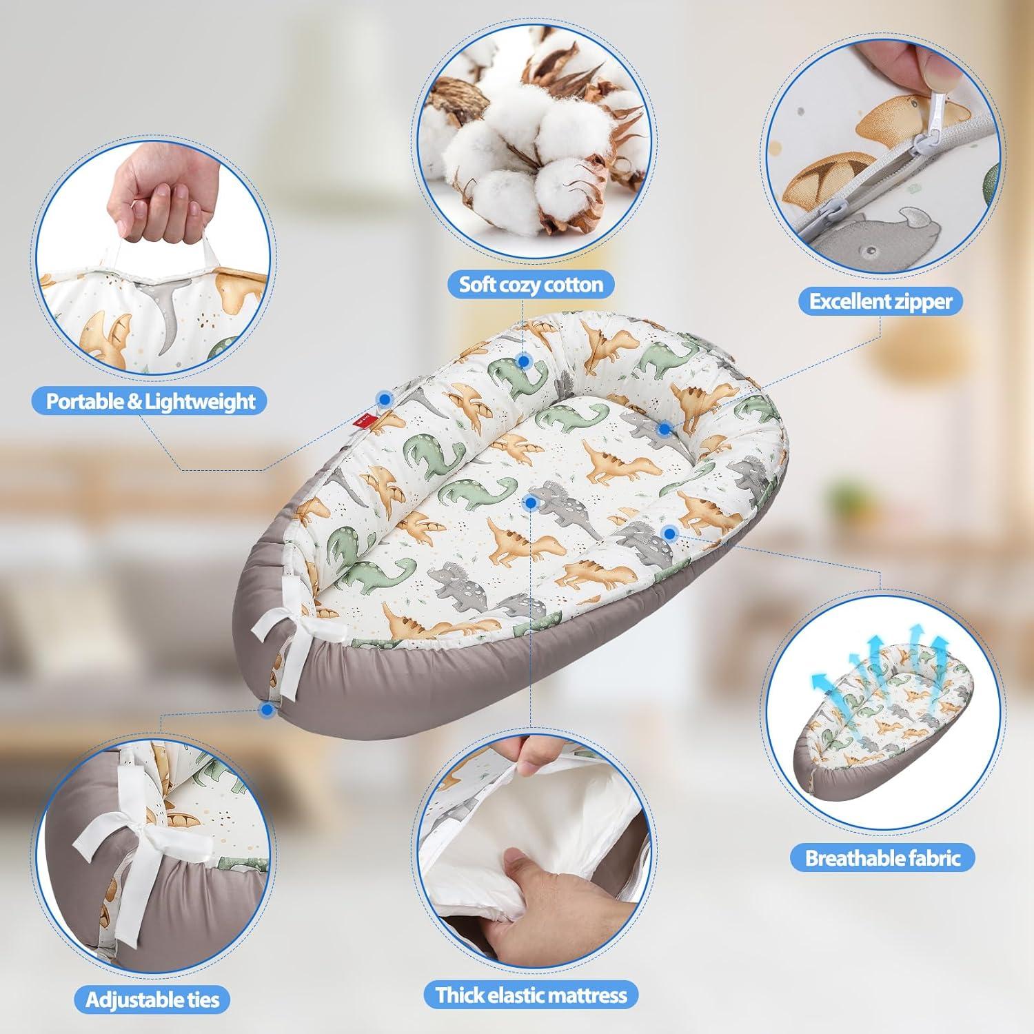 Cojín para Bebés BUTOA 0-24 Meses Transpirable y Lavable