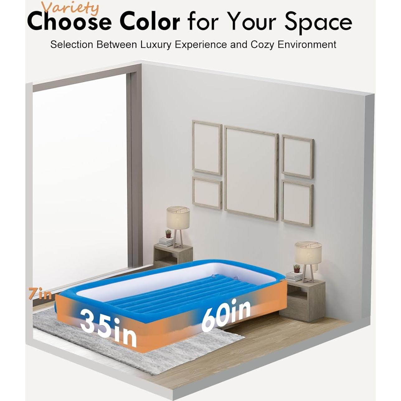 Colchón Inflable para Niños RAPTAVIS 152x89 cm Aterciopelado