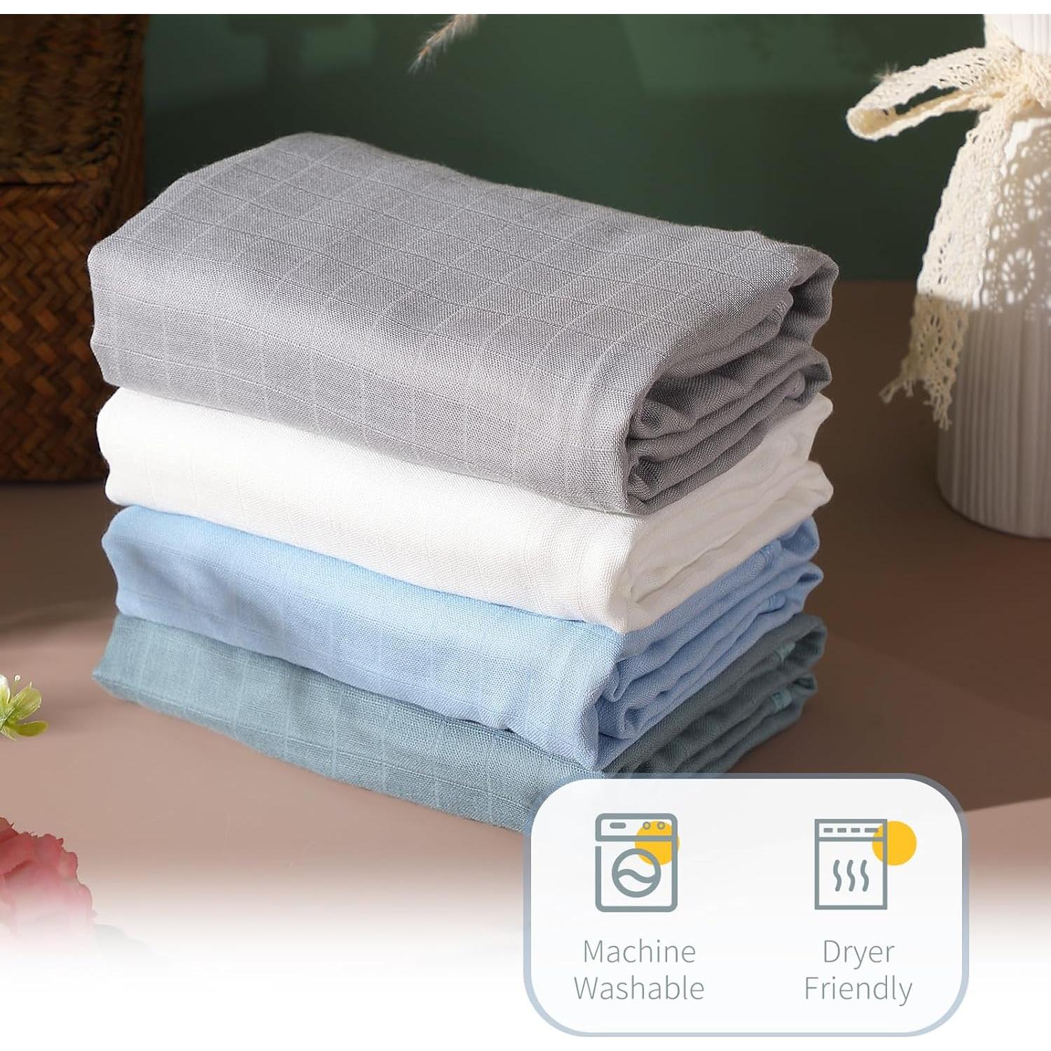 Juego de 4 Toallas de Baño con Capucha Preboun 81x81cm Algodón