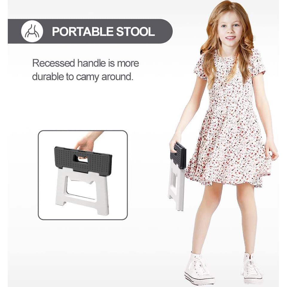 Escalón Plegable ZLMHYYM Gris 31x20.6x22.9 cm 136 kg