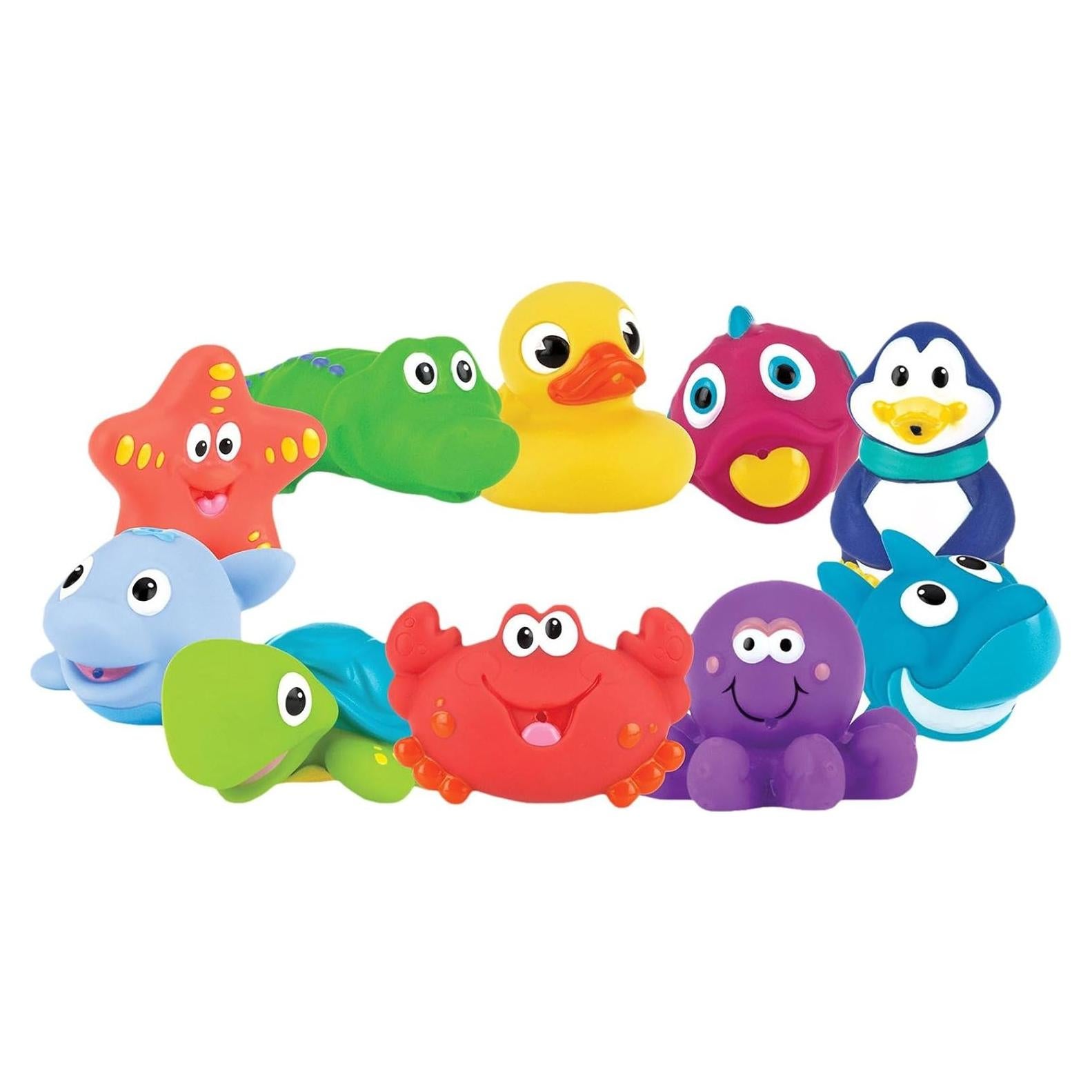 Juguetes de Baño Nuby Little Squirts 10 Personajes 136g