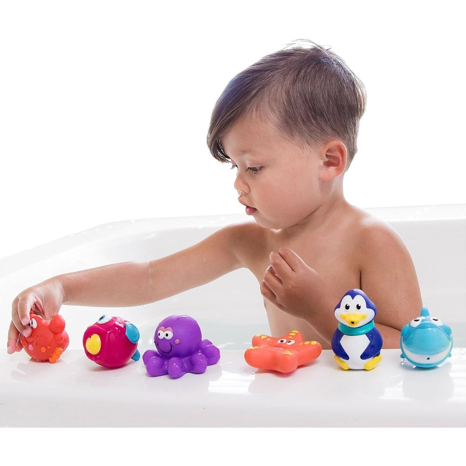 Juguetes de Baño Nuby Little Squirts 10 Personajes 136g