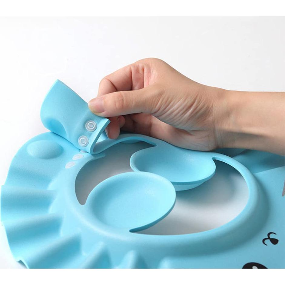 Gorro de Ducha para Bebé PENINSULA LOVE Ajustable EVA Rosa/Verde/Azul/Amarillo