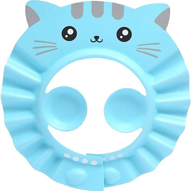 Gorro de Ducha para Bebé PENINSULA LOVE Ajustable EVA Rosa/Verde/Azul/Amarillo