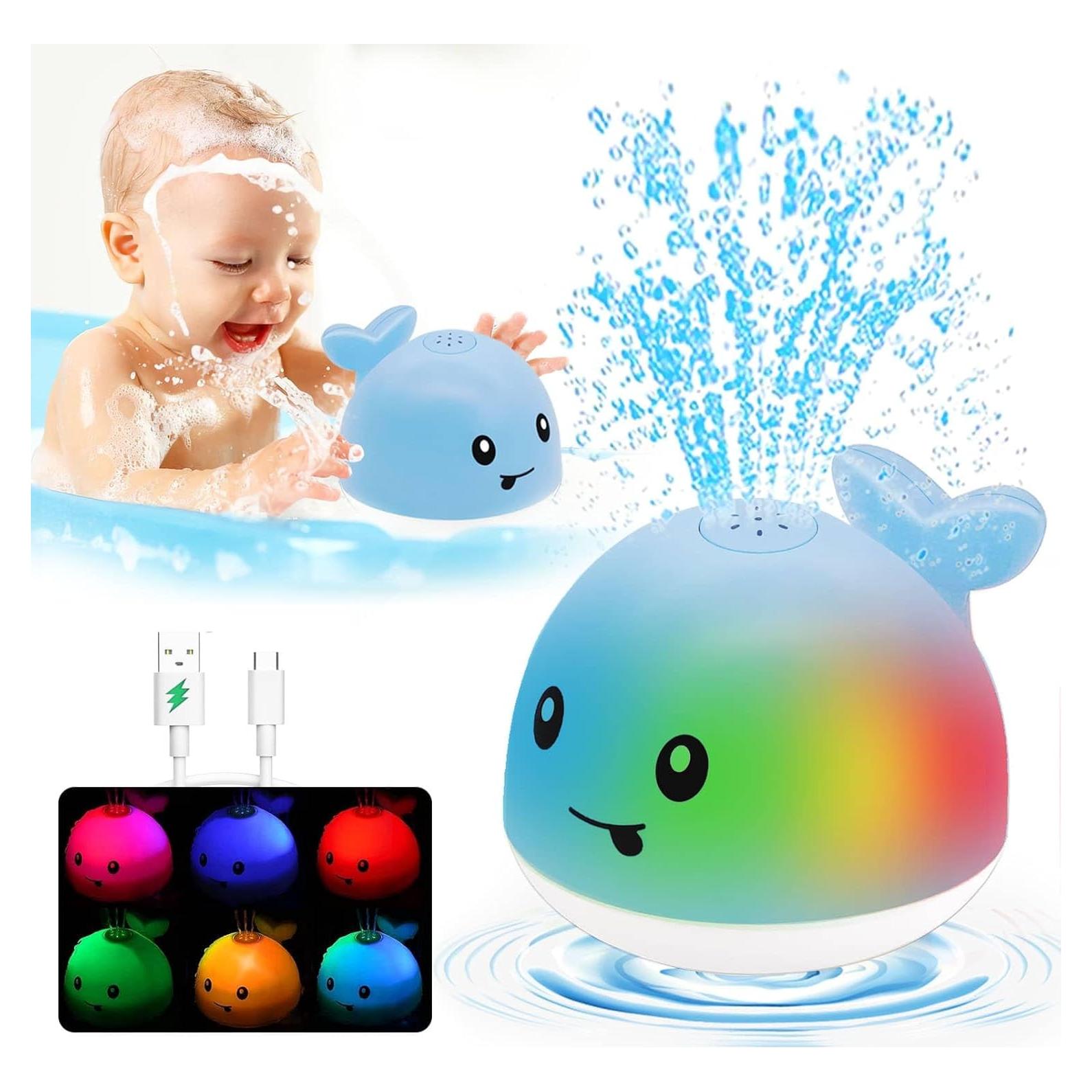 Juguete de Baño Ballena Iluminada BSVZAIYN para Bebés 6-36 Meses
