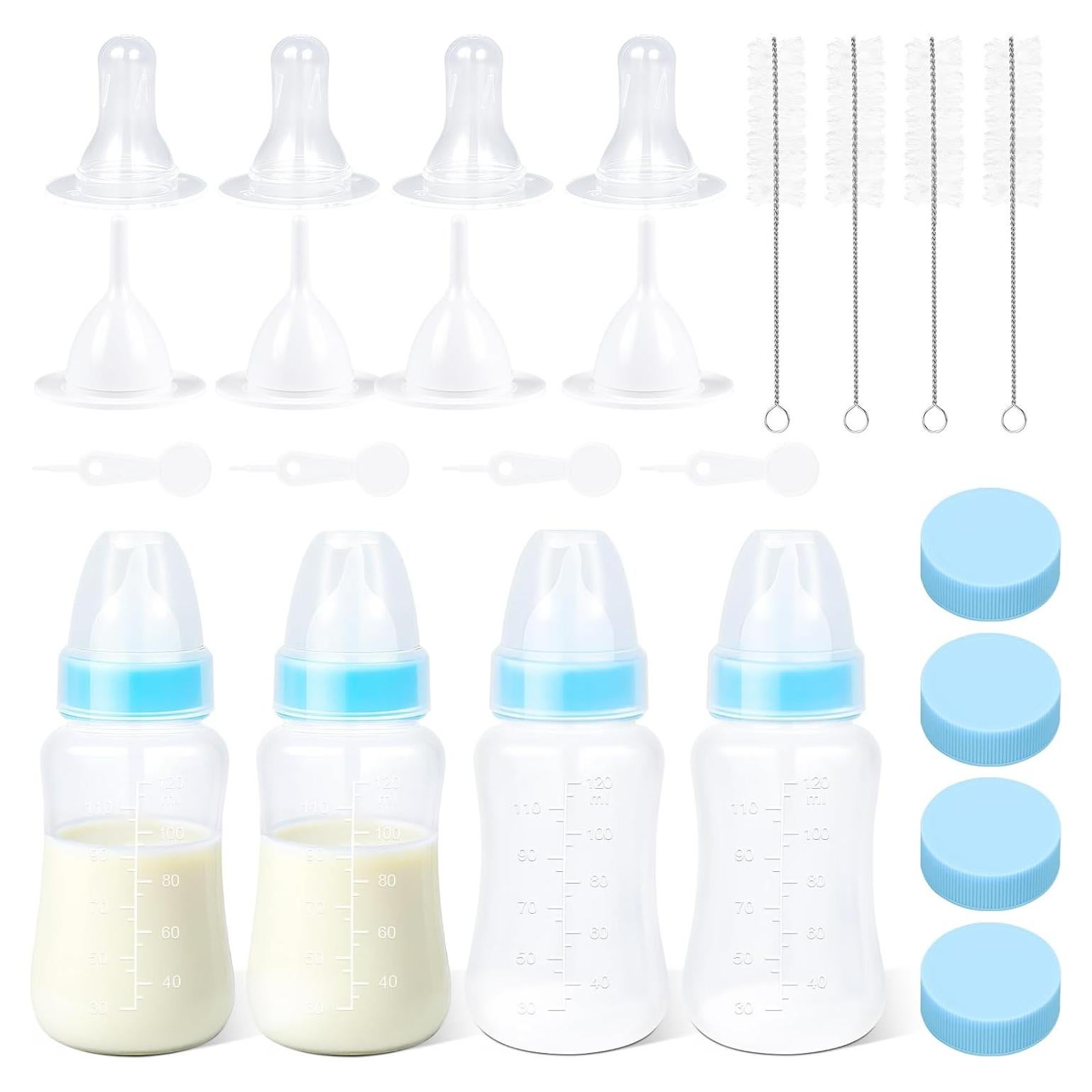 Botella de Alimentación para Cachorros y Gatitos 220g - Kit de 4