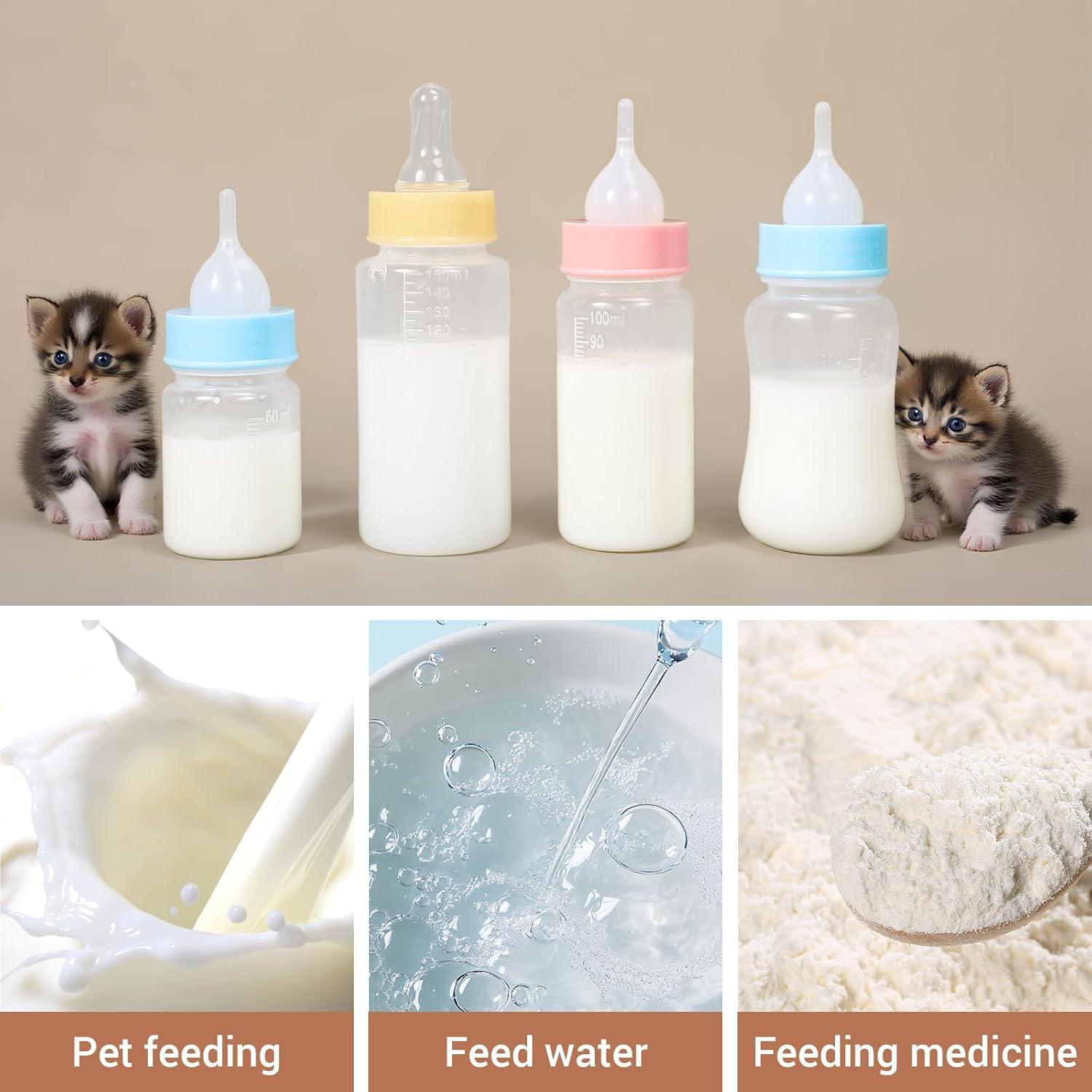 Botella de Alimentación para Cachorros y Gatitos 220g - Kit de 4