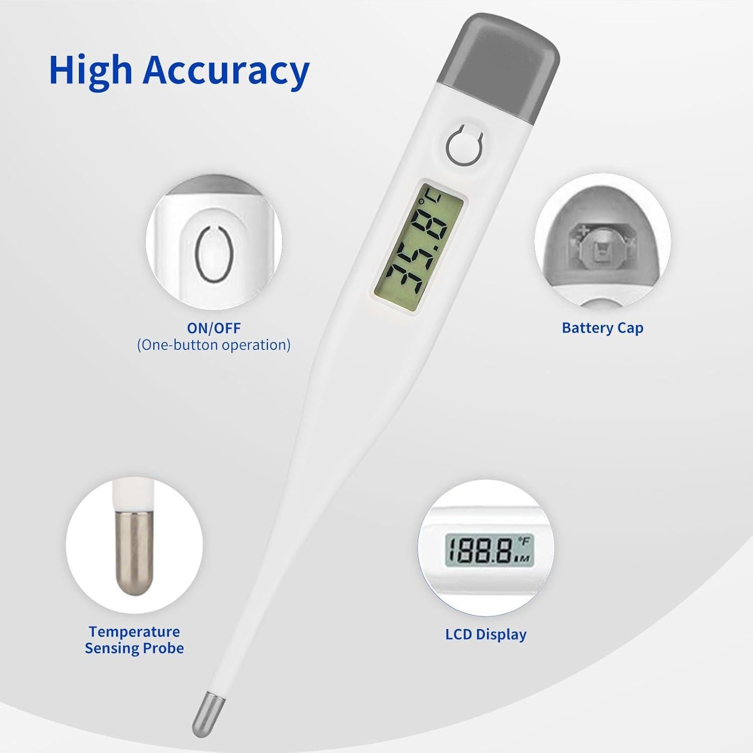 Termómetro Digital Inteligente Wenzhou Niye0014, Pantalla LCD