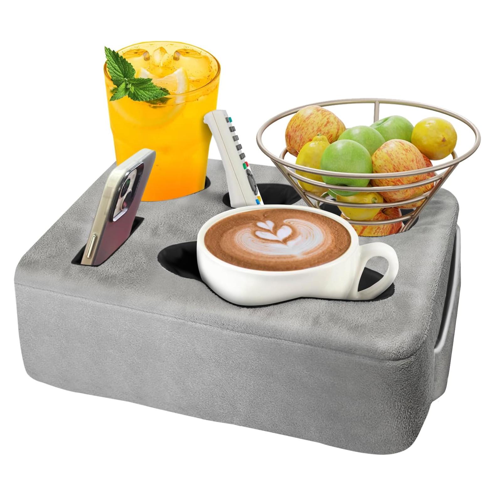 Cojín Soporte Bebidas NISDOING 5 Agujeros Gris