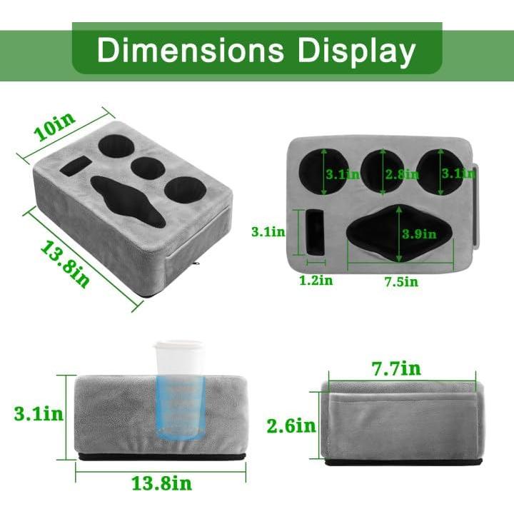 Cojín Soporte Bebidas NISDOING 5 Agujeros Gris