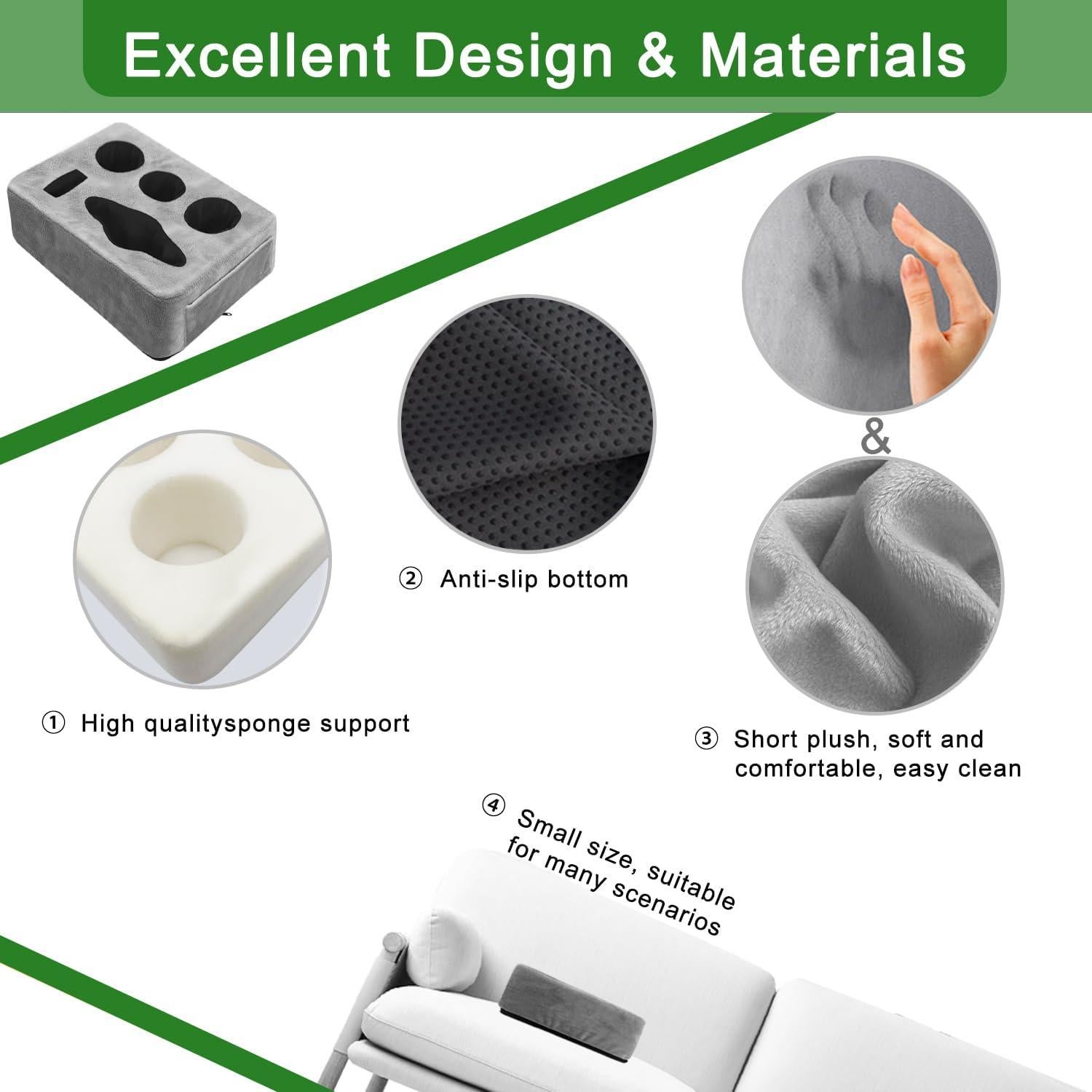 Cojín Soporte Bebidas NISDOING 5 Agujeros Gris