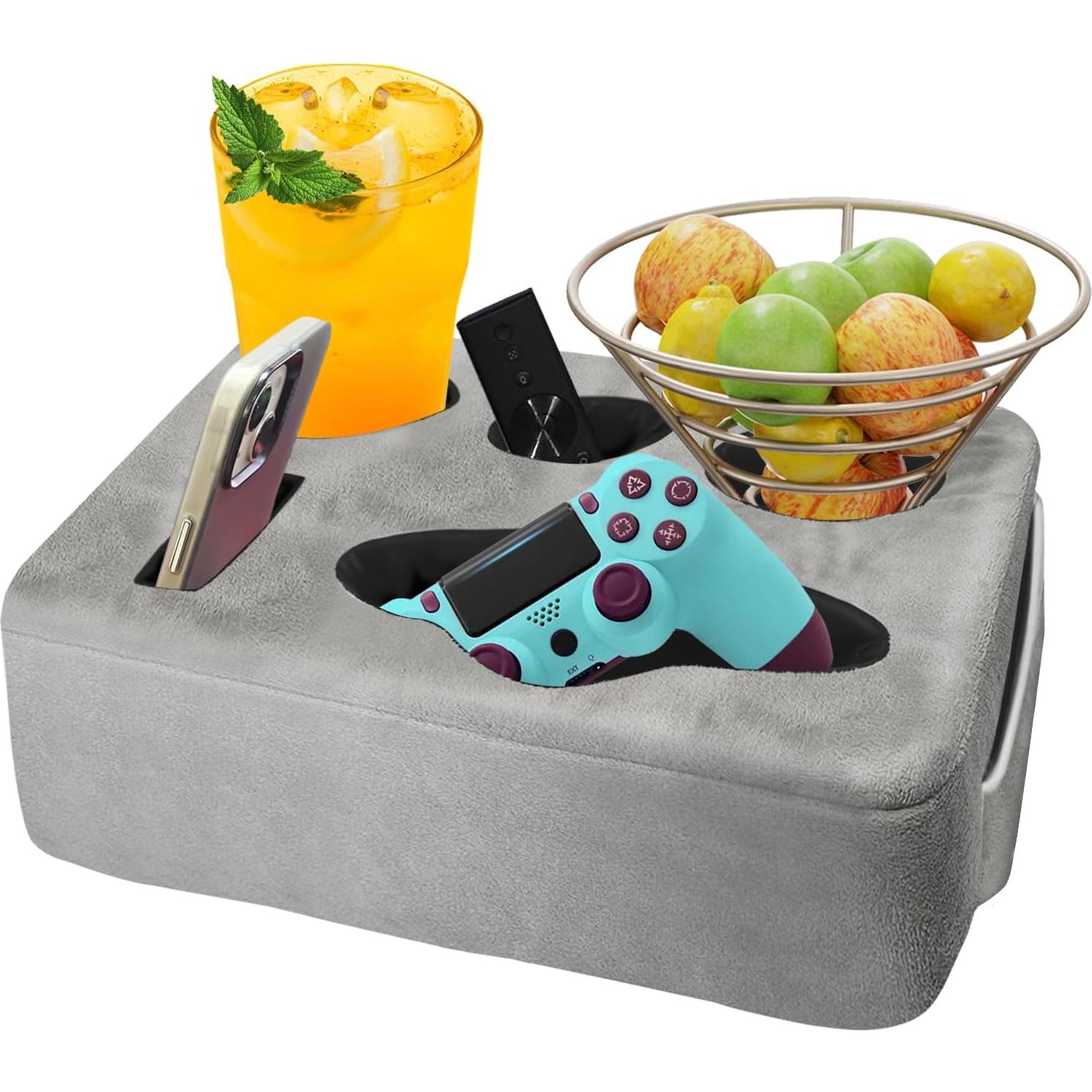 Cojín Soporte Bebidas NISDOING 5 Agujeros Gris