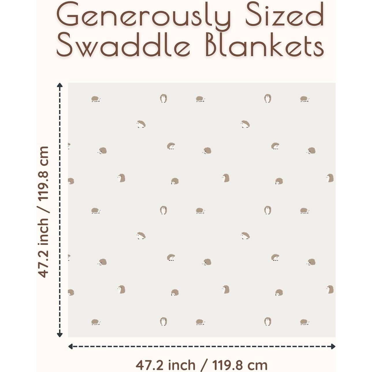 Mantas de Muselina MY LITTLE ZONE 120x120 cm Paquete de 3
