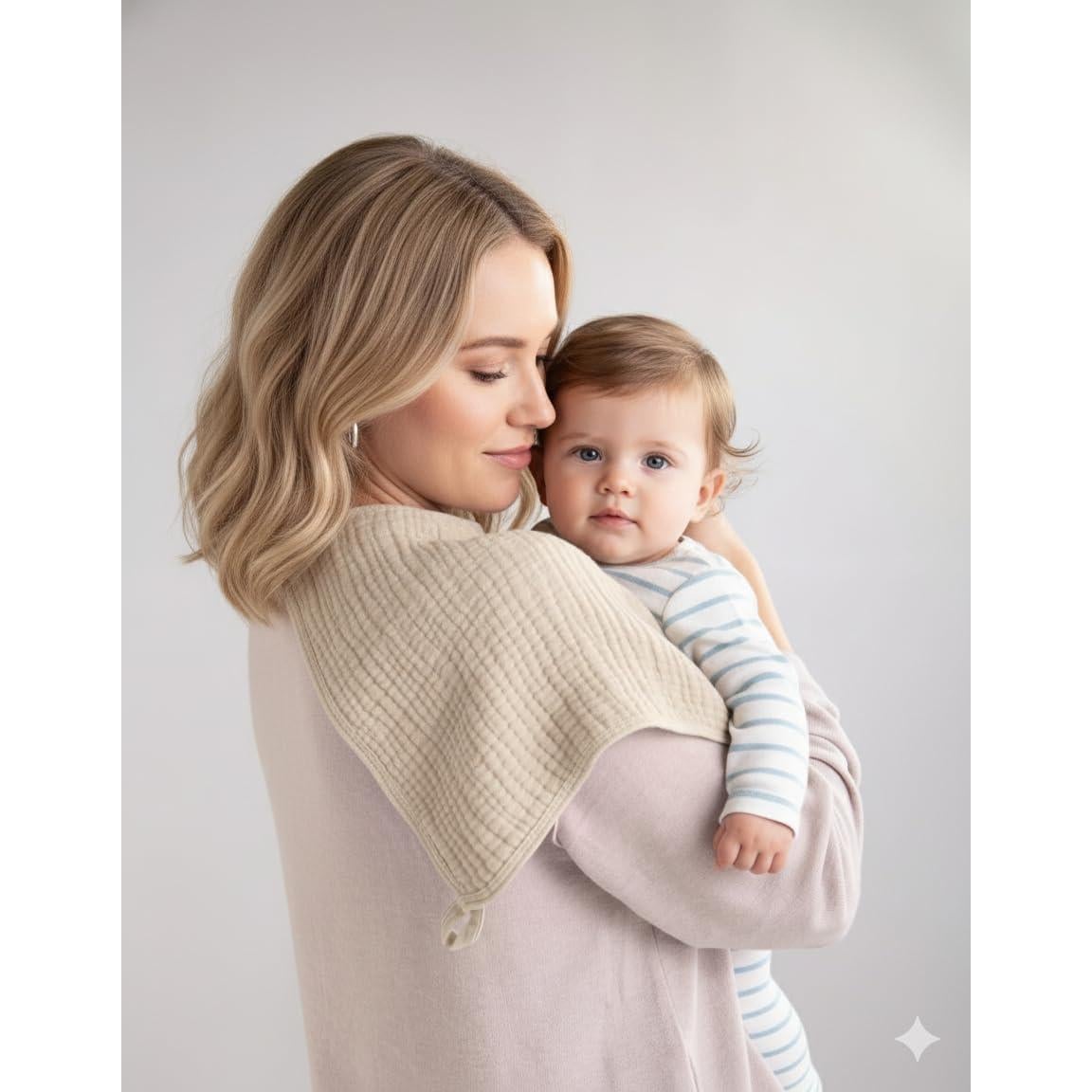 Muslin Burp Cloths, 20"x10"- Pack of 8, 6 Layers Super Soft Absorbent & Breathable 100% Cotton for Baby Drool and Messes, Burp Cloth Baby Boy and Burp Cloths Baby Girl