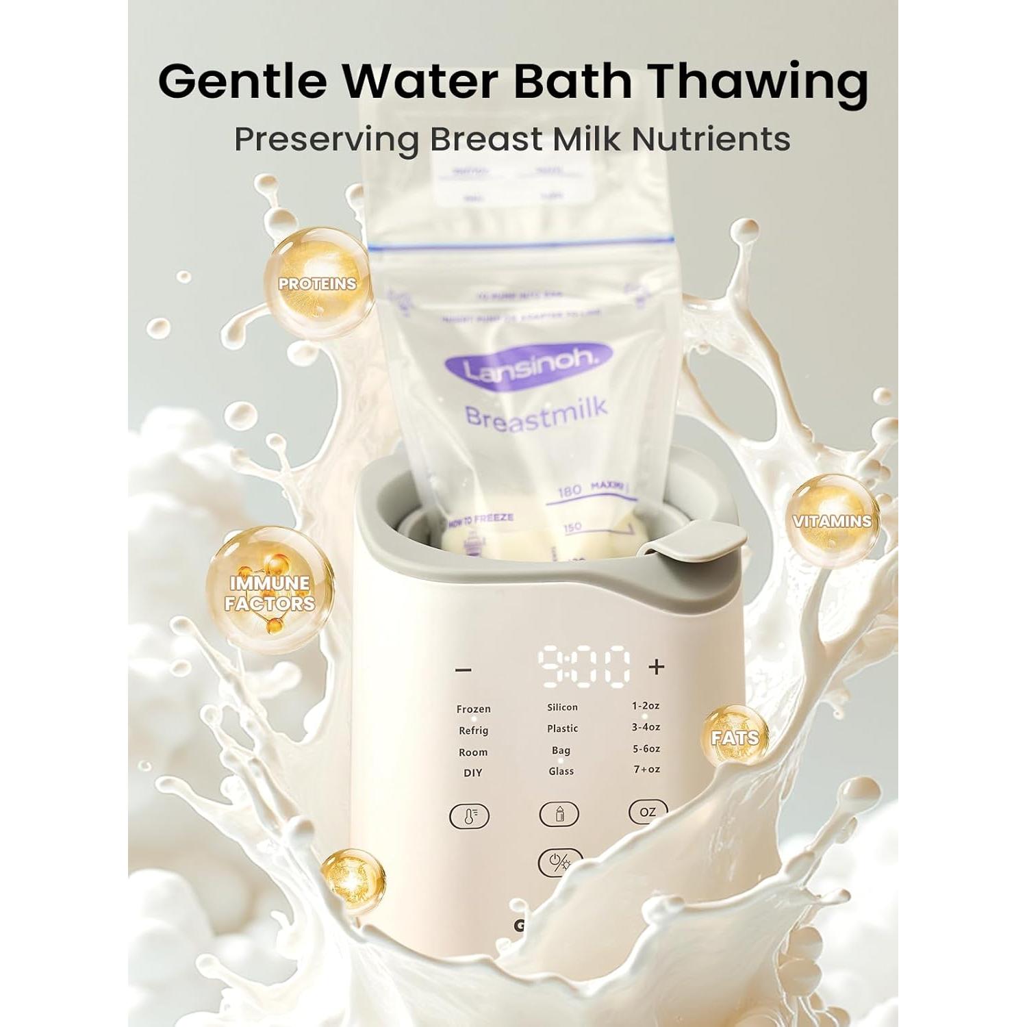 Calentador de Biberones GROWNSY 2025, Rápido y Multifuncional