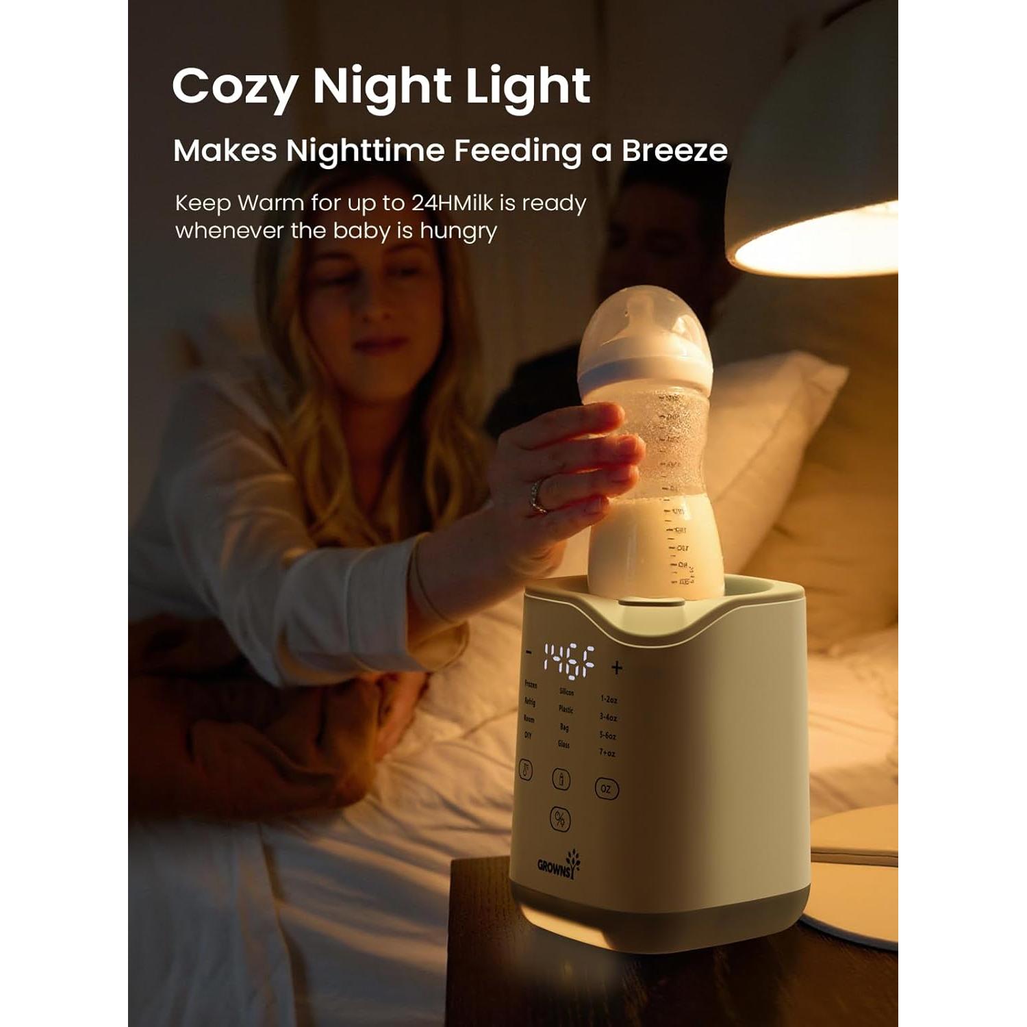 Calentador de Biberones GROWNSY 2025, Rápido y Multifuncional
