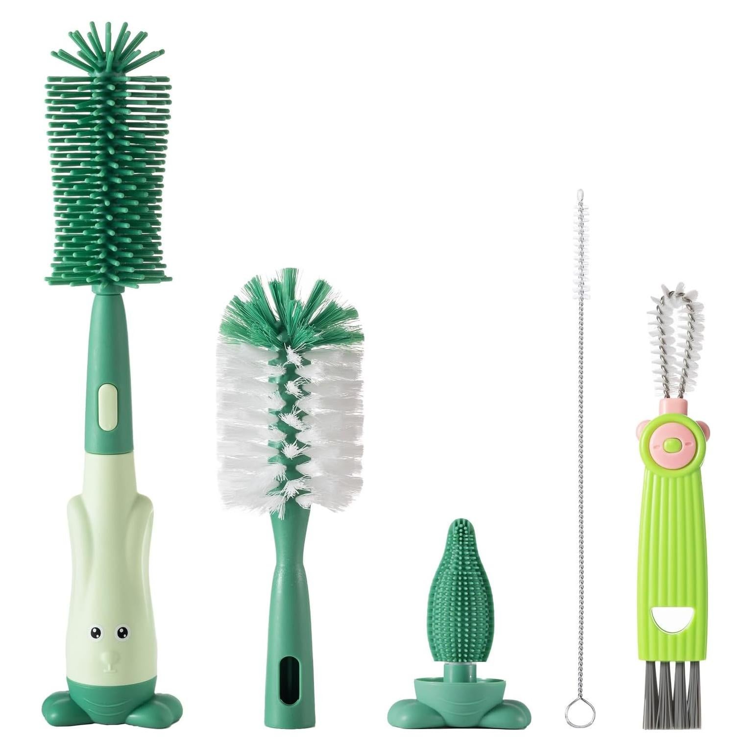 Juego de Cepillos para Biberones Ariseno 5 en 1 Libre de BPA