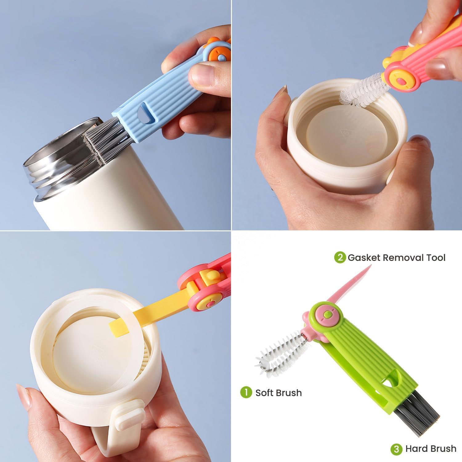 Juego de Cepillos para Biberones Ariseno 5 en 1 Libre de BPA