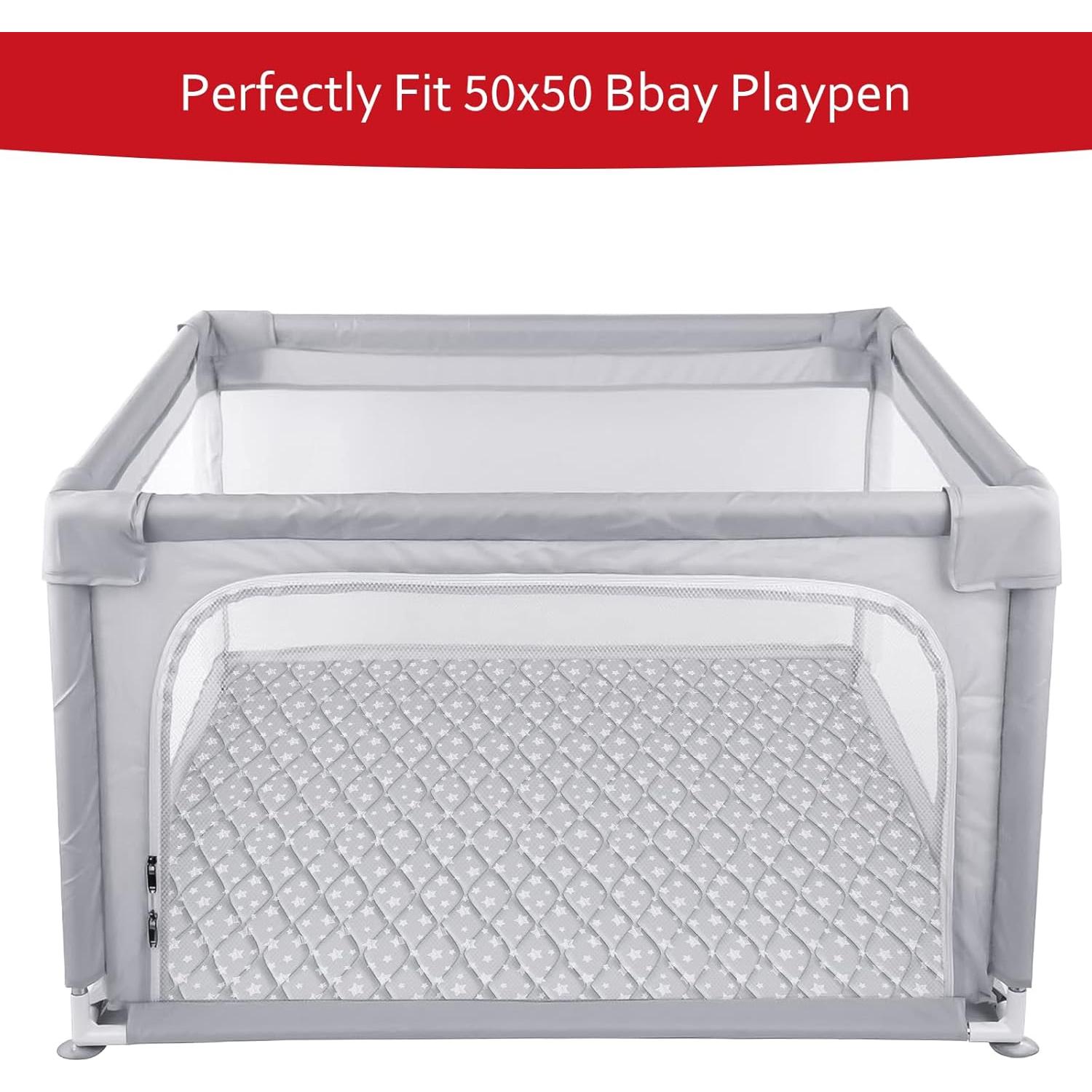 Alfombra de Juego para Bebés 127x127 cm Moonsea Antideslizante