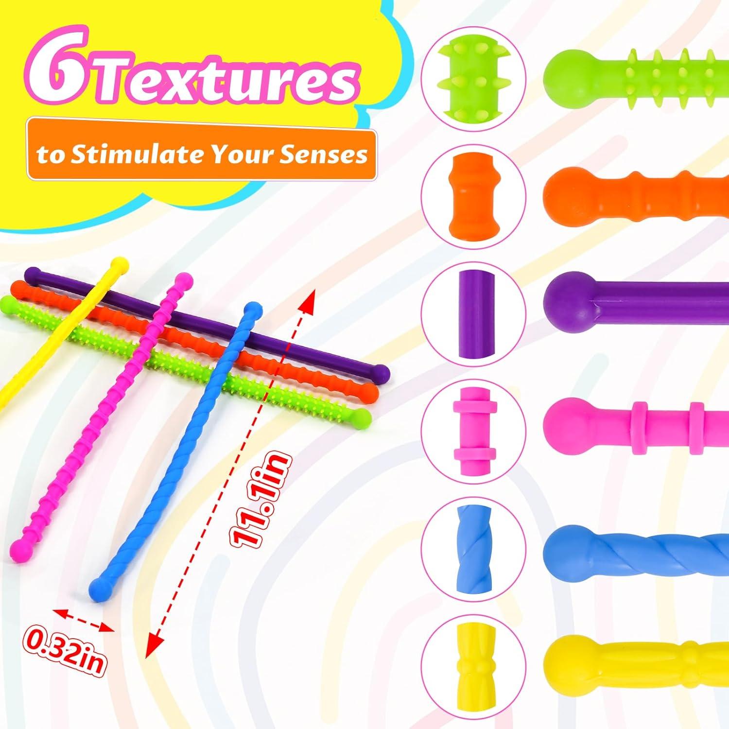 Juguetes Antiestrés Sensibles Soarly - Set de 6 Varitas 28.2 cm