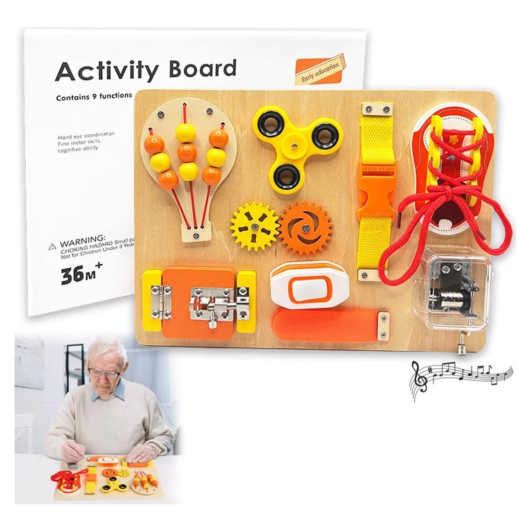 Tablero Ocupado Mibcocny para Ancianos - Actividades Demencia 29.5x24.1cm