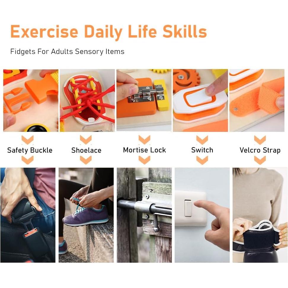 Tablero Ocupado Mibcocny para Ancianos - Actividades Demencia 29.5x24.1cm