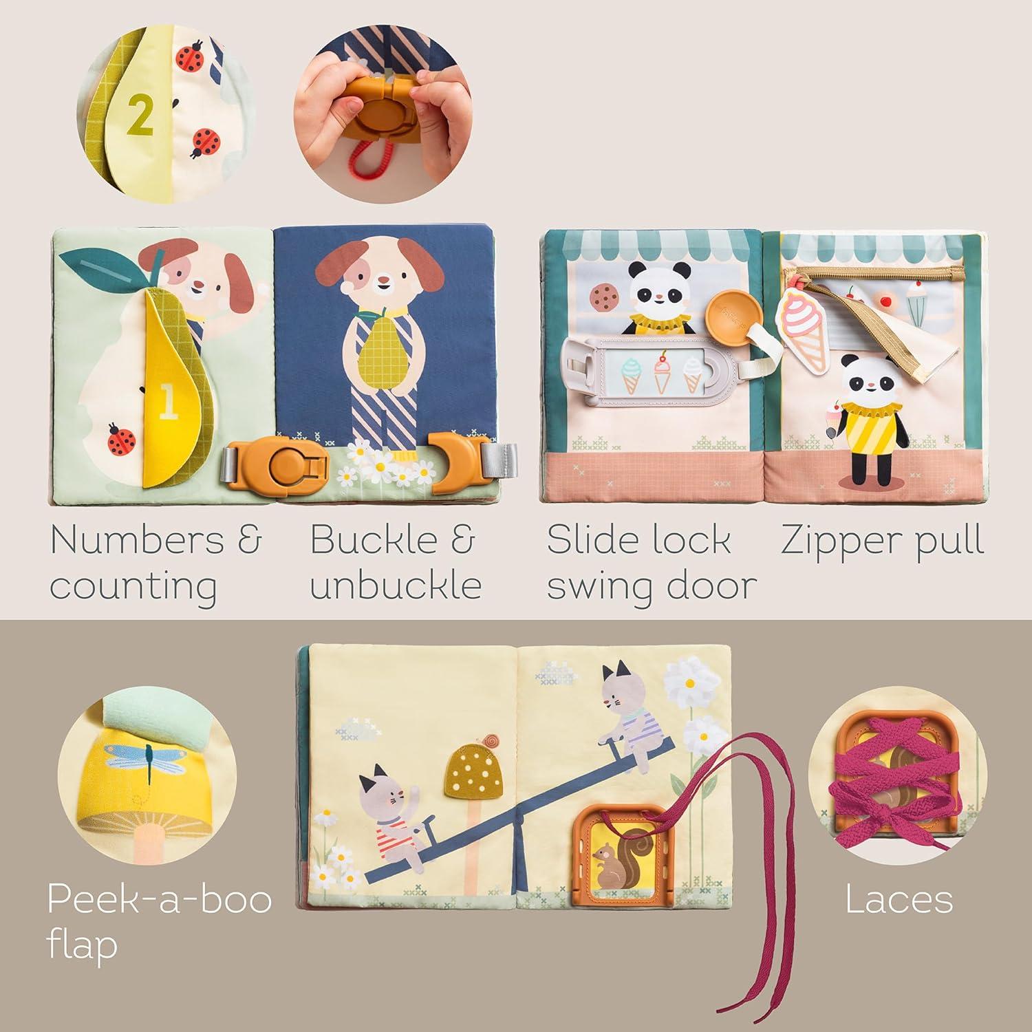 Libro Ocupado Taf Toys Montessori 1-3 Años - Actividades Interactivas