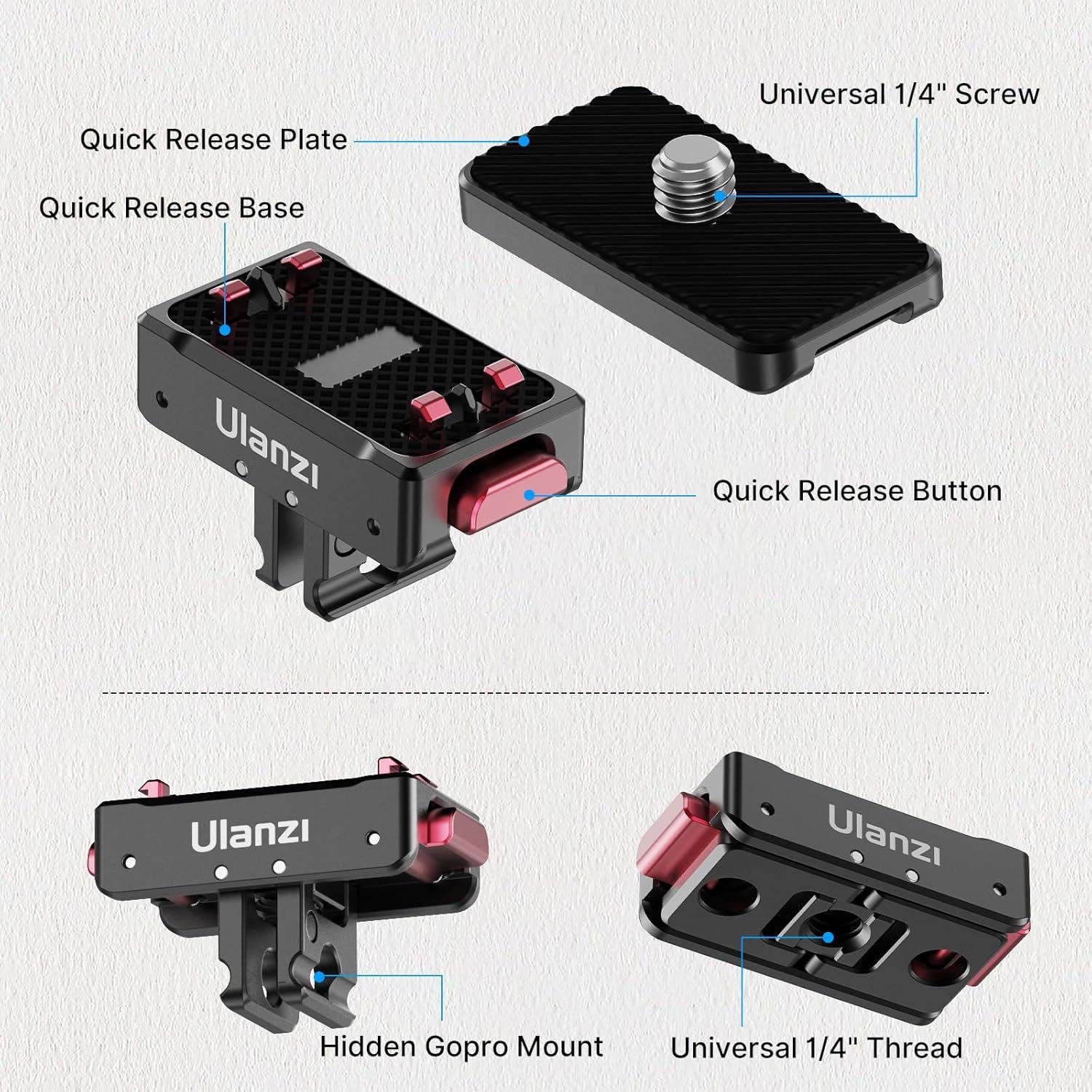 Soporte de liberación rápida Ulanzi para Insta360 X3/X4/ACE