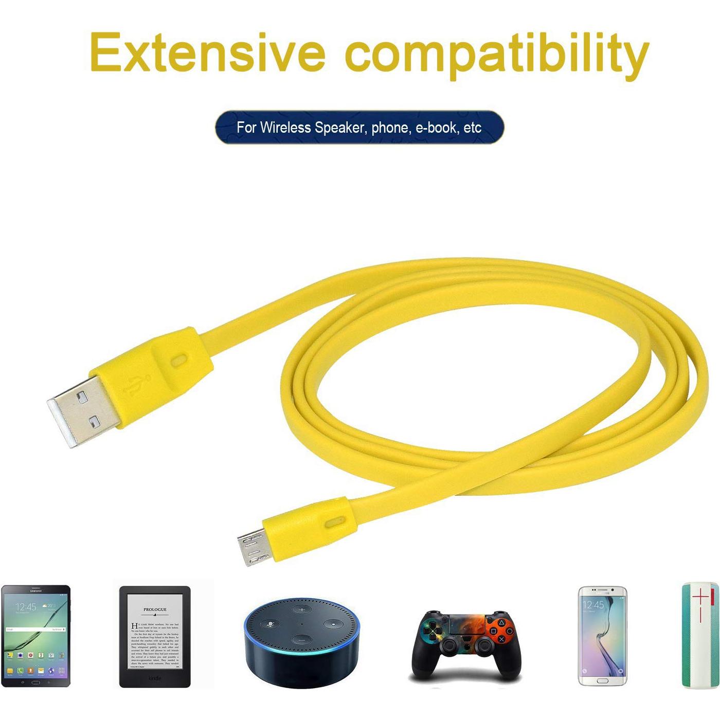 Cable de carga Micro USB 1m Tobysome para altavoces UE Boom