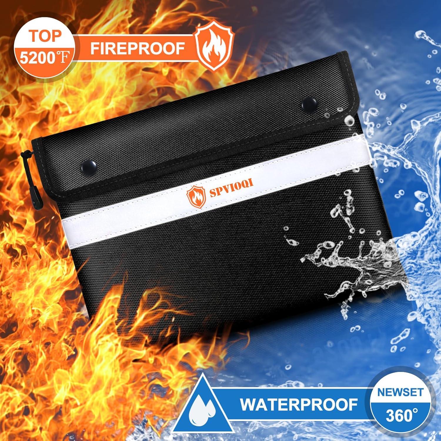 Bolsa Ignífuga SPVIOQI Mediana Resistente al Agua 360°