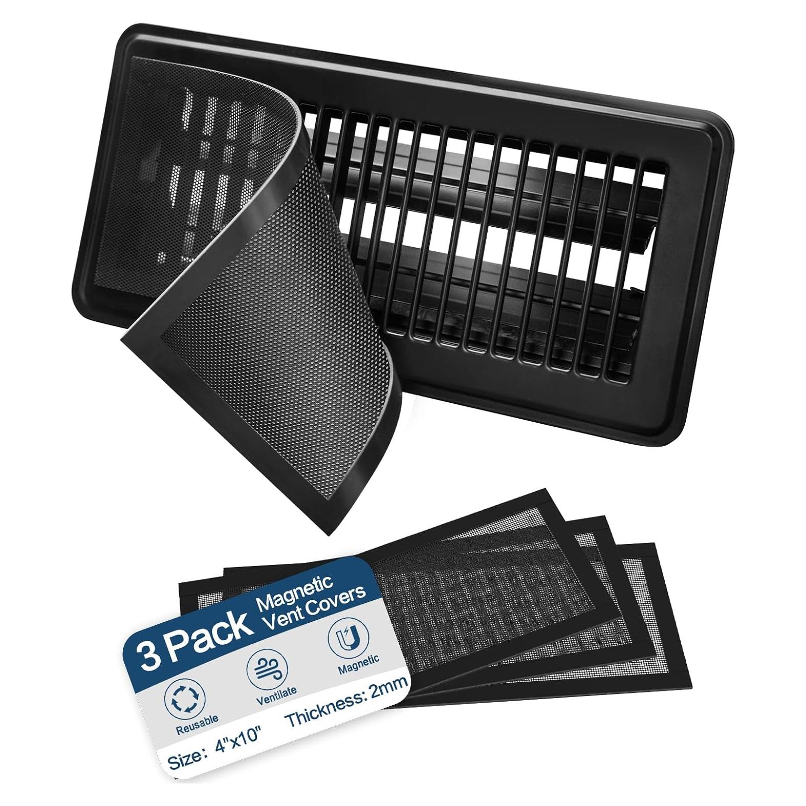 Cubiertas de Ventilación Magnéticas ACNOYEL 4"x10" - Paquete de 3