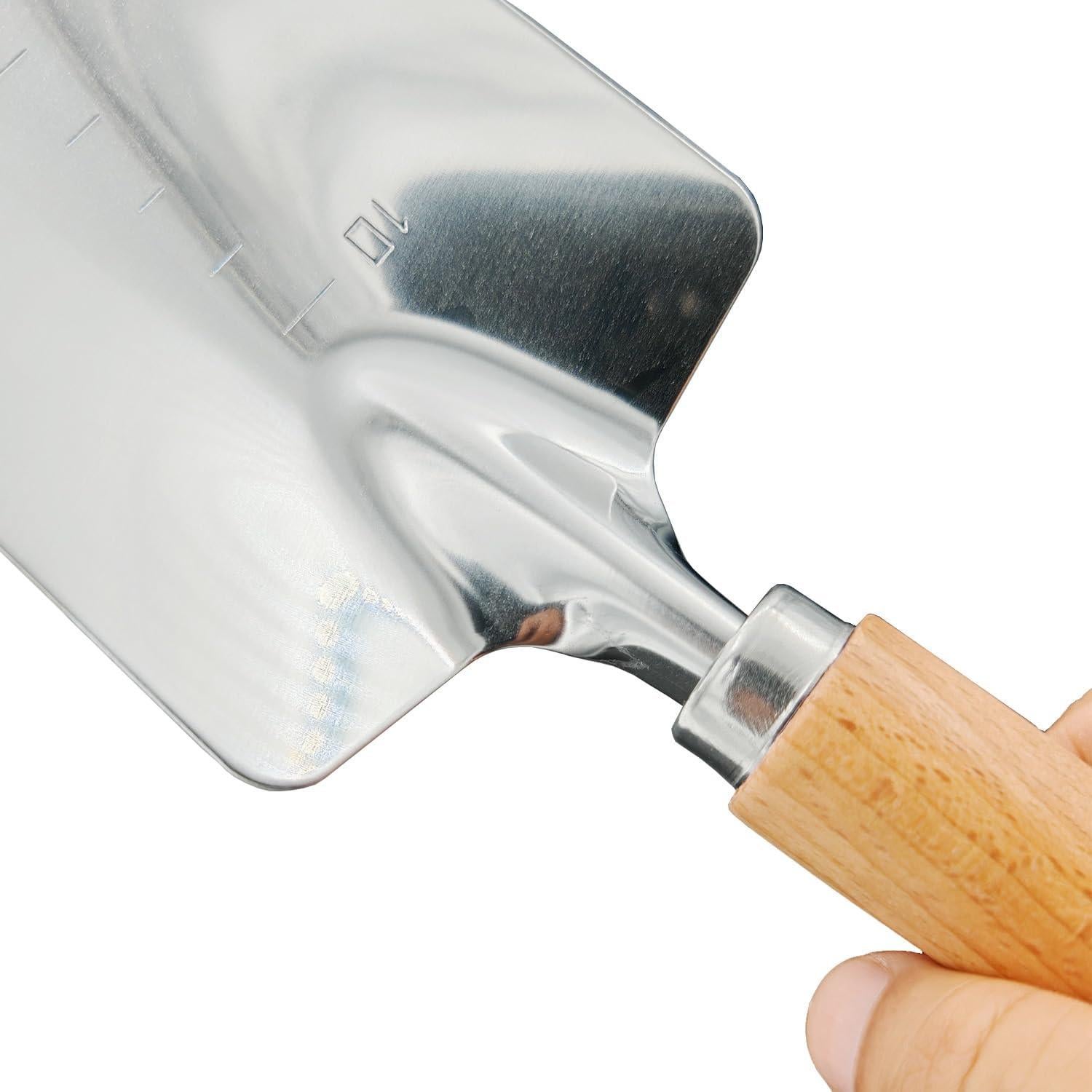 Pala de Jardín SPDTECH Acero Inoxidable Mango de Madera