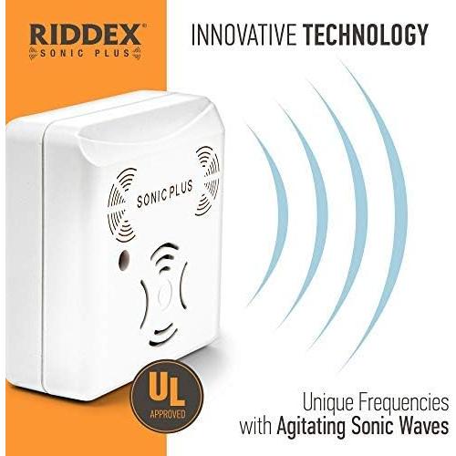 Riddex Sonic Plus Repelente Ultrasónico de Plagas - Paquete de 3