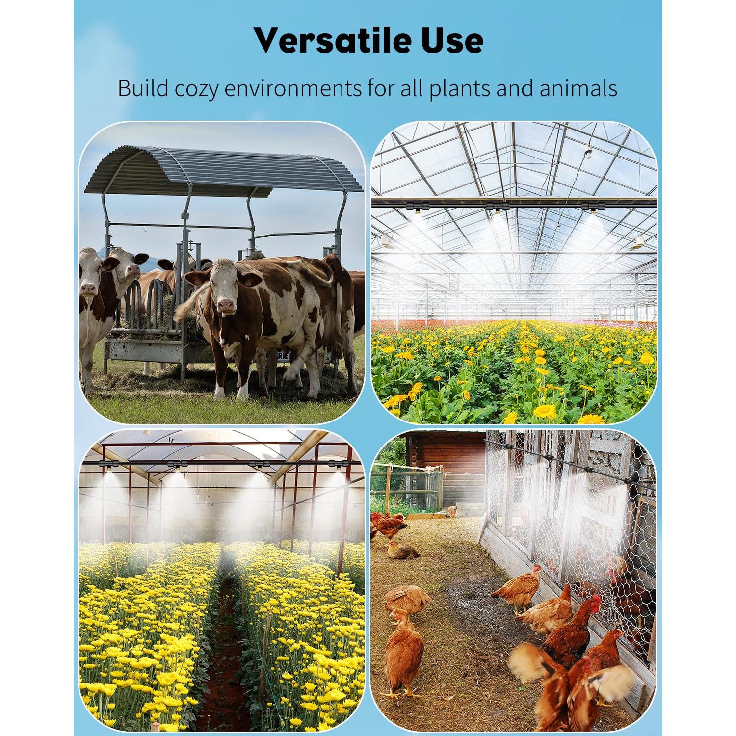 Kit de Nebulización Pawfly 50 pies con 15 Boquillas de Latón